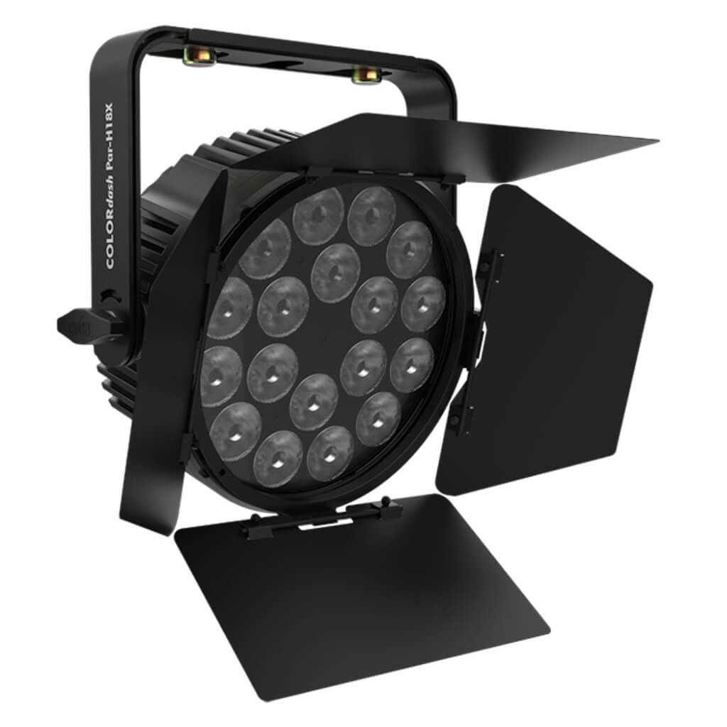 Chauvet Professional COLORdash Par H18X Barndoor, with light fixture