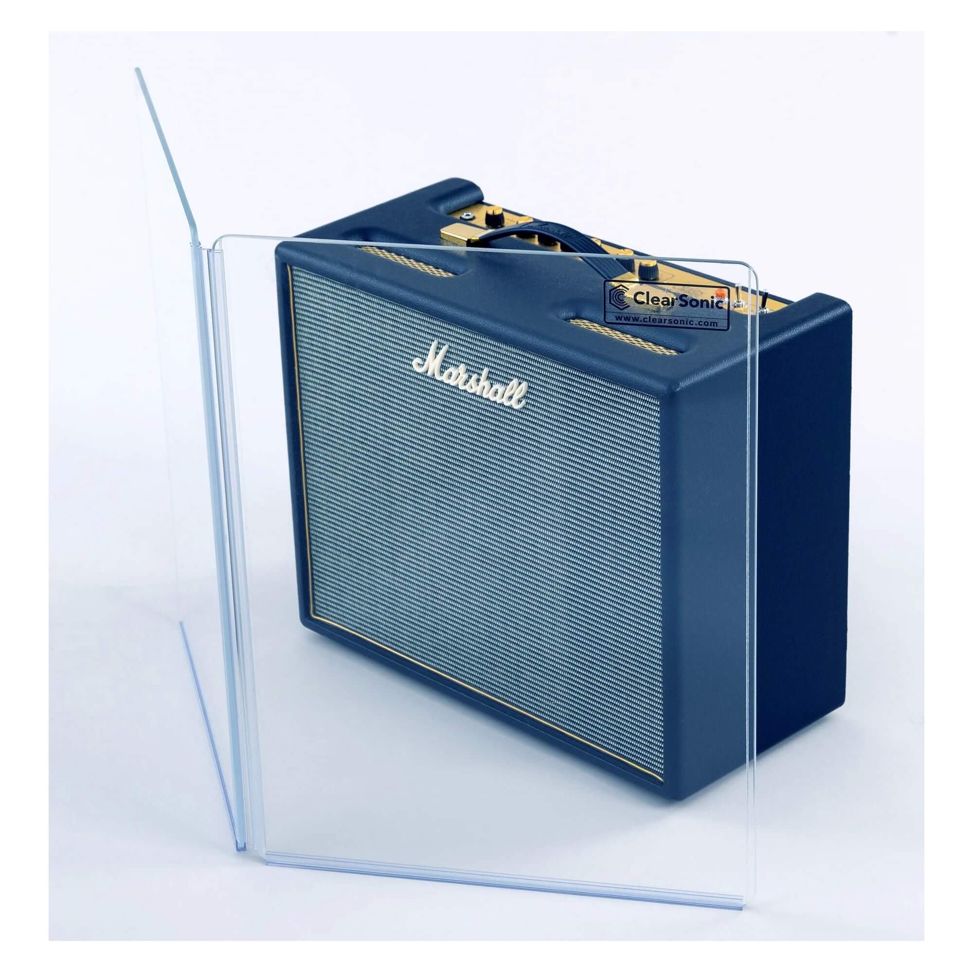 ClearSonic A1824x2 - 2-Panel Acrylic Amp Shield, angle