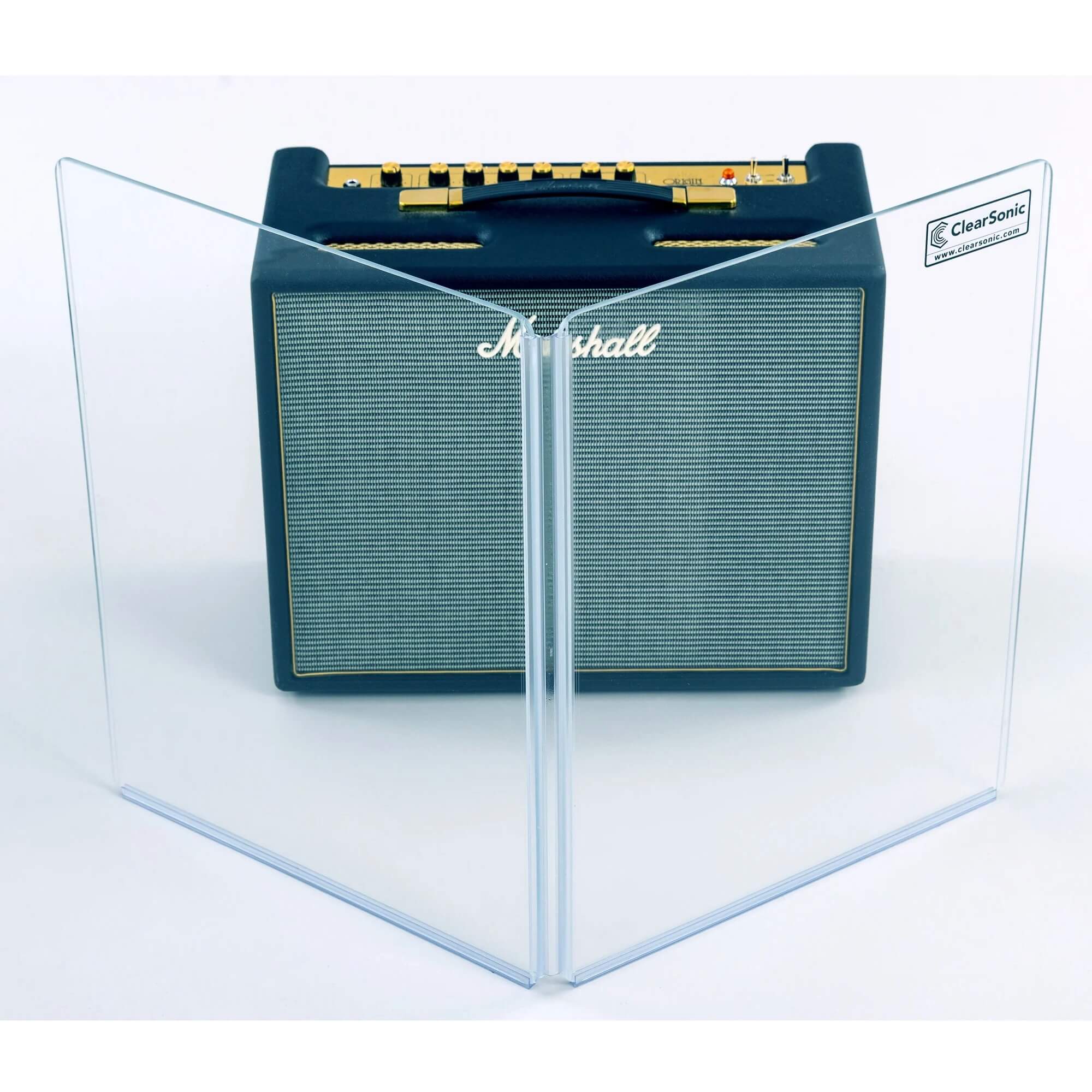 ClearSonic A1824x2 - 2-Panel Acrylic Amp Shield, front