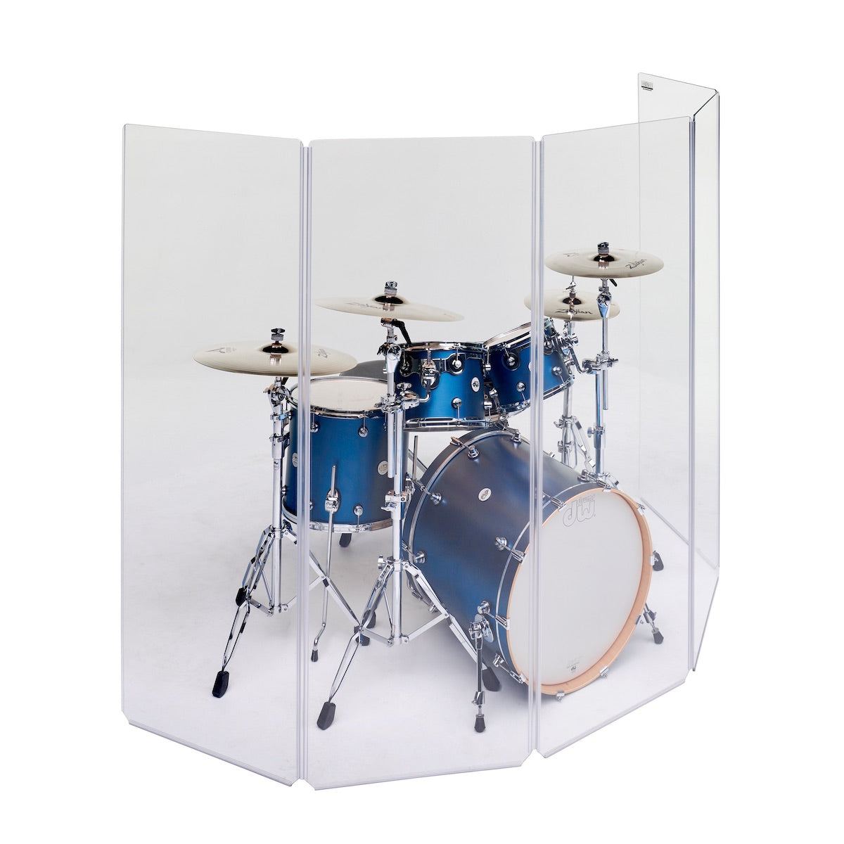 ClearSonic A2466x5 Drum Shield - 5 panel Sound Isolation System, angle
