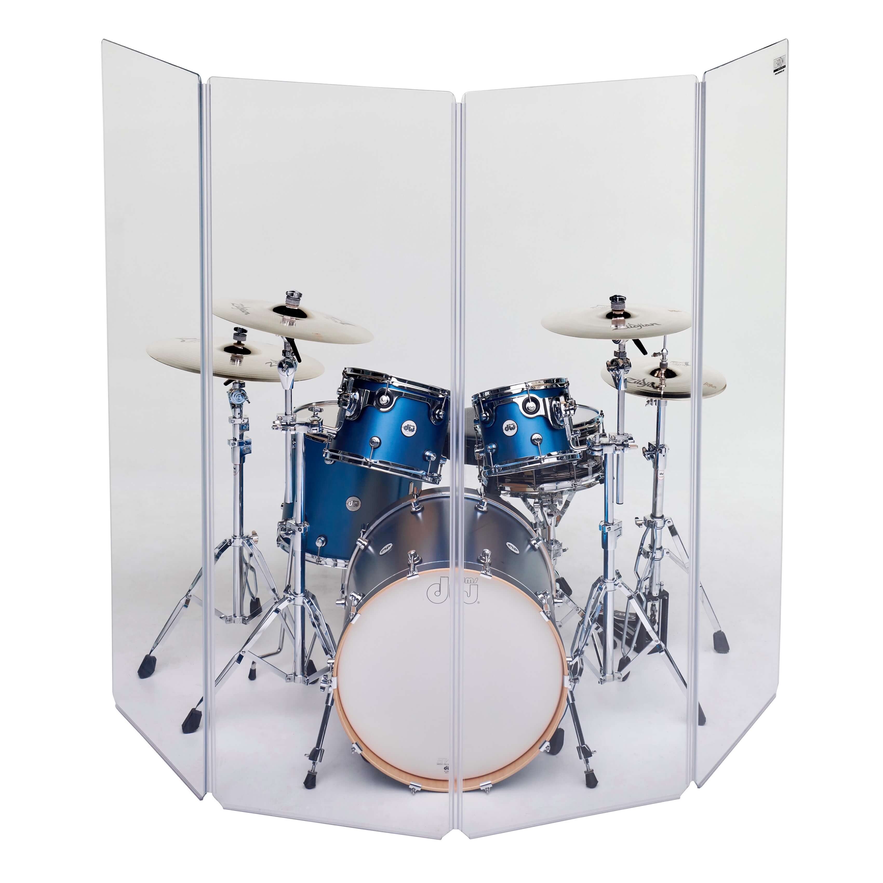 ClearSonic A2478x4 Drum Shield - Sound Isolation System, front