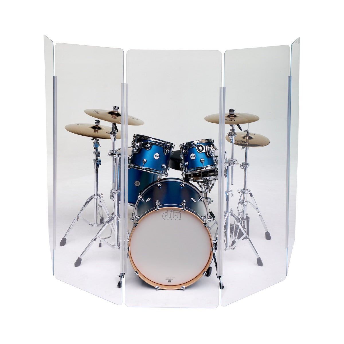 ClearSonic CSP-Lite LITE2466x5 - Economy Drum Shield System, front