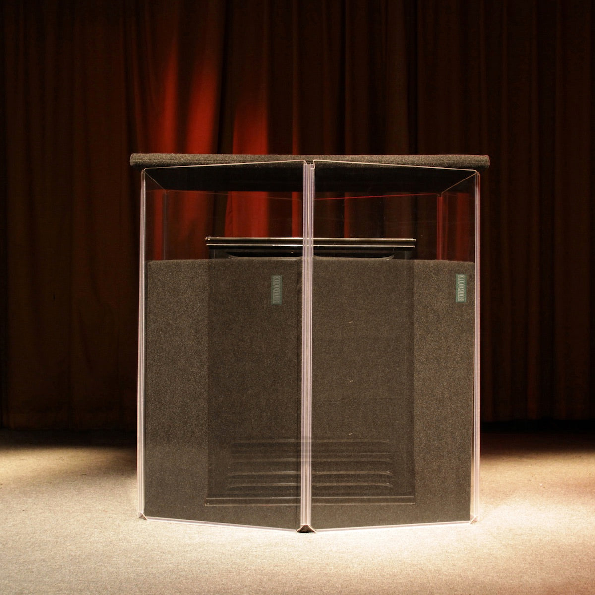 ClearSonic LP2- LesliePac 2 Leslie Speaker Isolation Enclosure, see-thru view