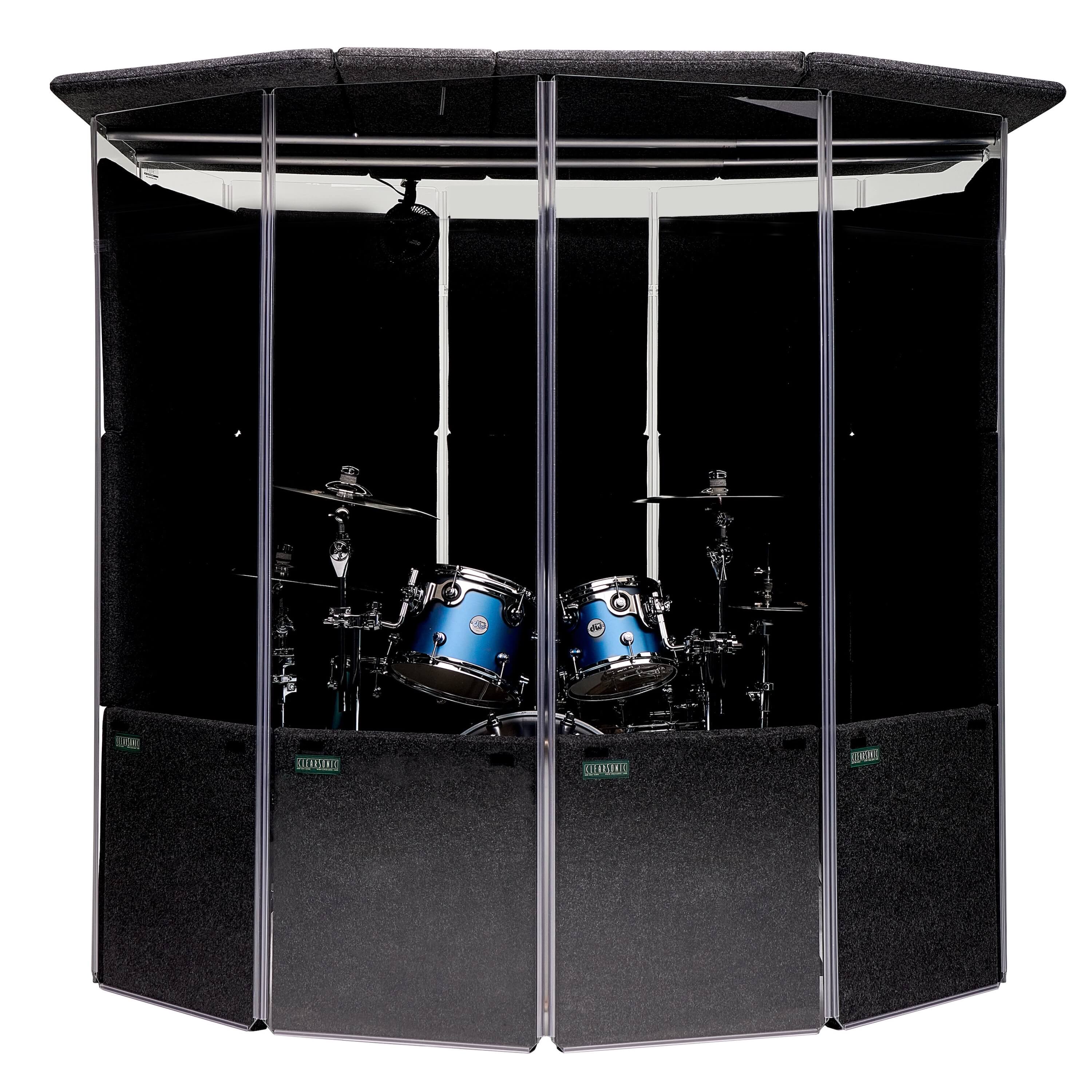 ClearSonic MMP78 - MiniMegaPac78 Drum Isolation Booth Package, front