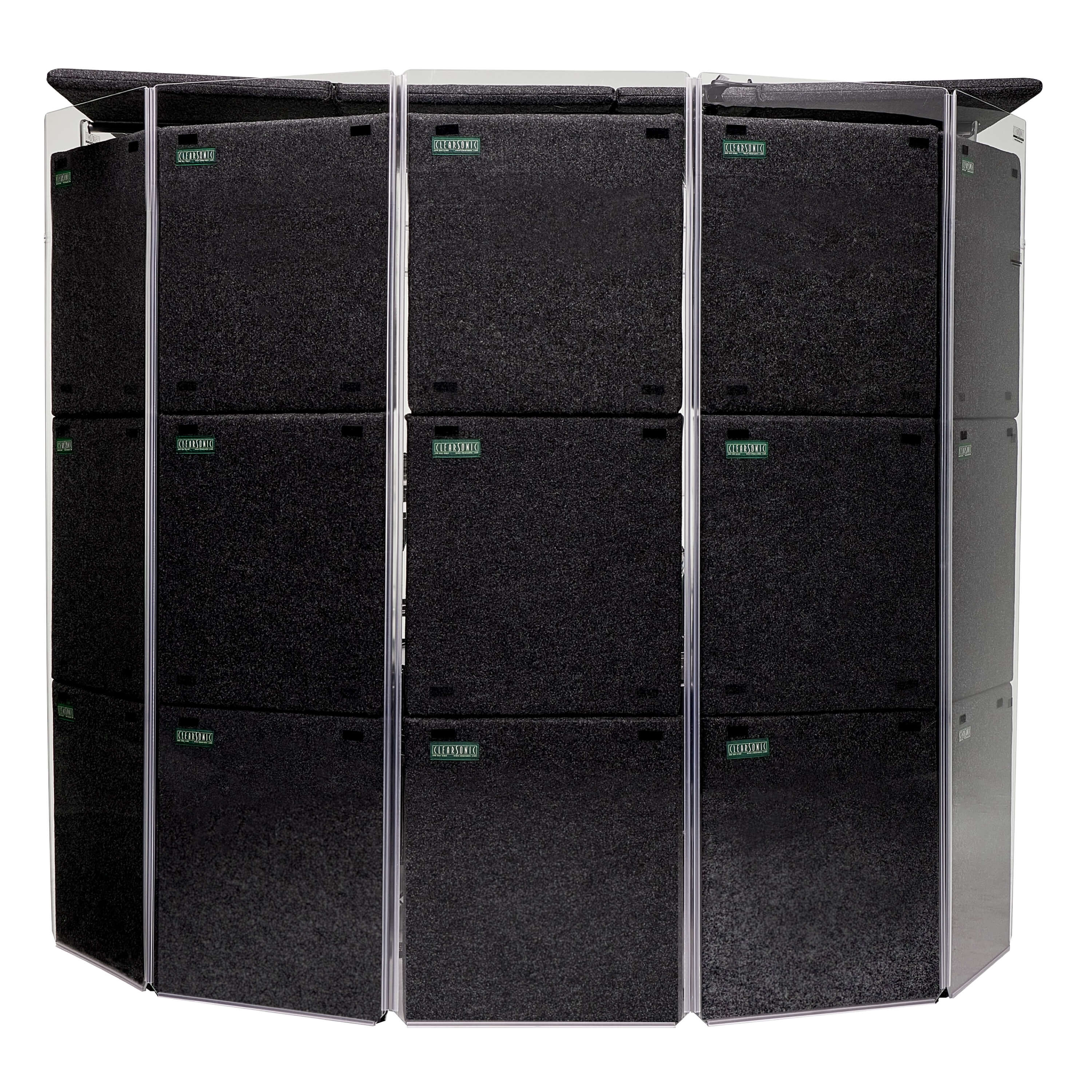 ClearSonic MMP78 - MiniMegaPac78 Drum Isolation Booth Package, rear