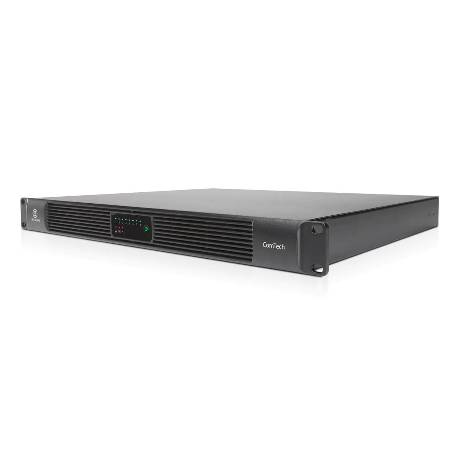 Crown CTD-8125 - ComTech D Series Compact 8-ch Power Sharing Amplifier with DSP and Dante, angle
