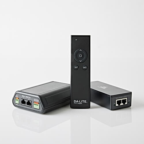 Da-Lite DL16523 Screen Controller with RF Remote and PoE Injector