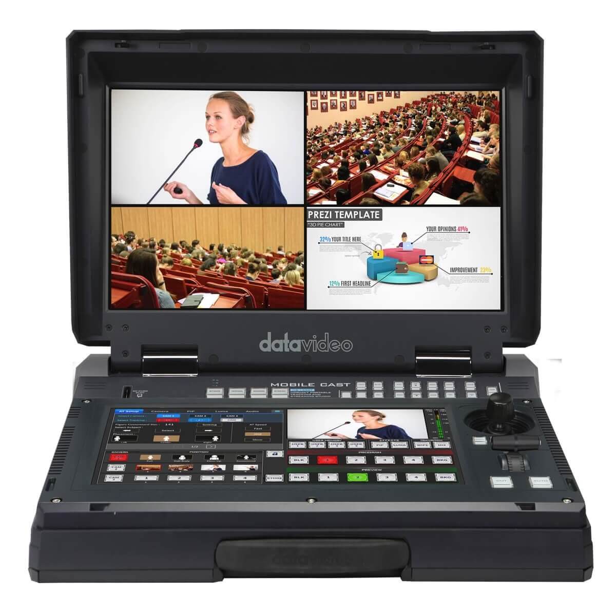 Datavideo HS-1650T - HDBaseT Portable AI-Tracking and Streaming Studio, front