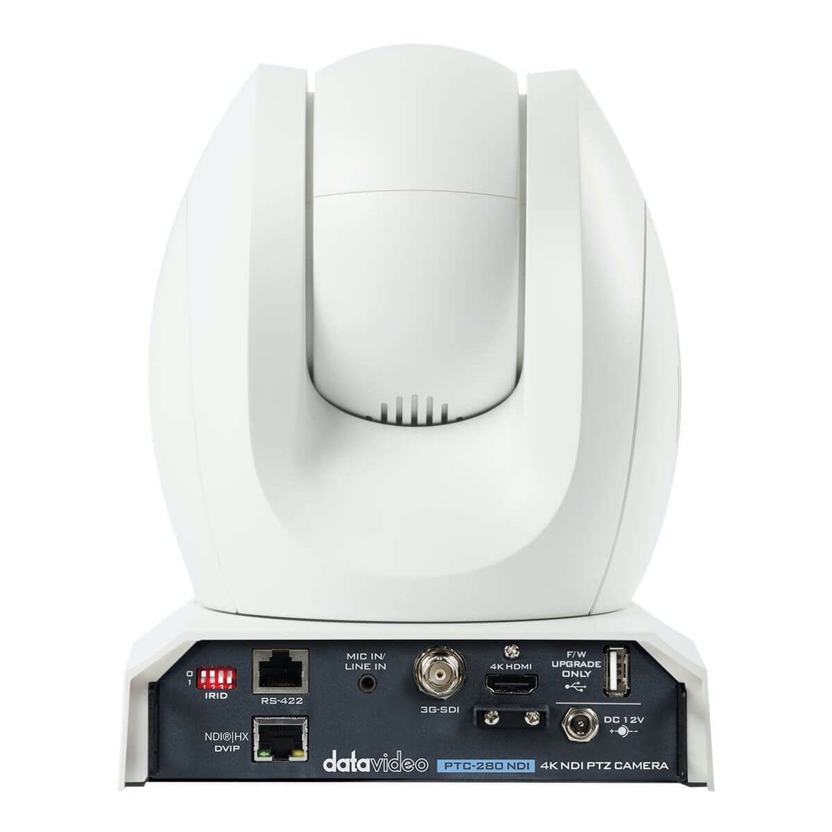 DataVideo PTC-280NDIW - 4K PTZ Camera with 12x Optical Zoom and NDI|HX, rear