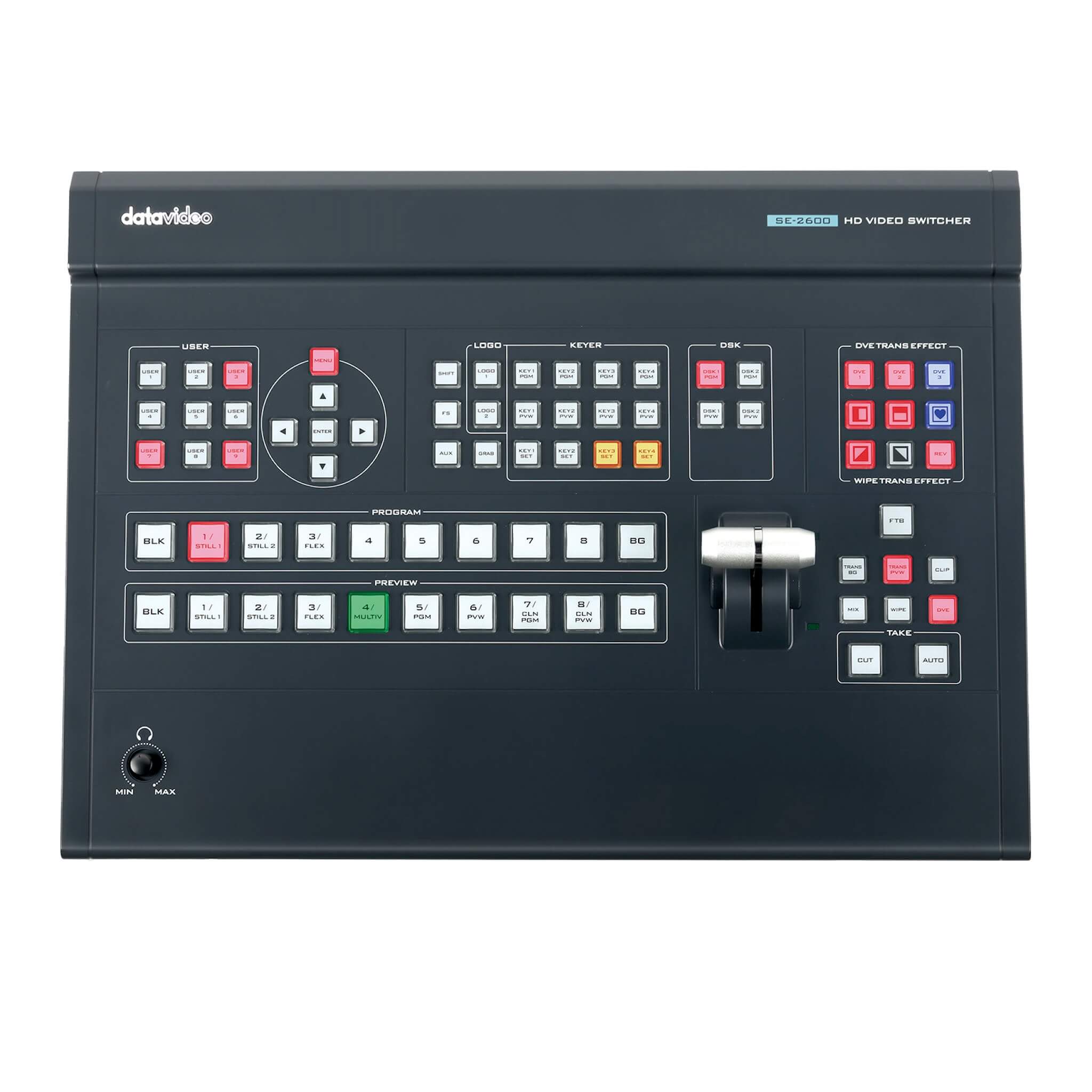DataVideo SE-2600 - HD 8-Channel Digital Video Switcher, top