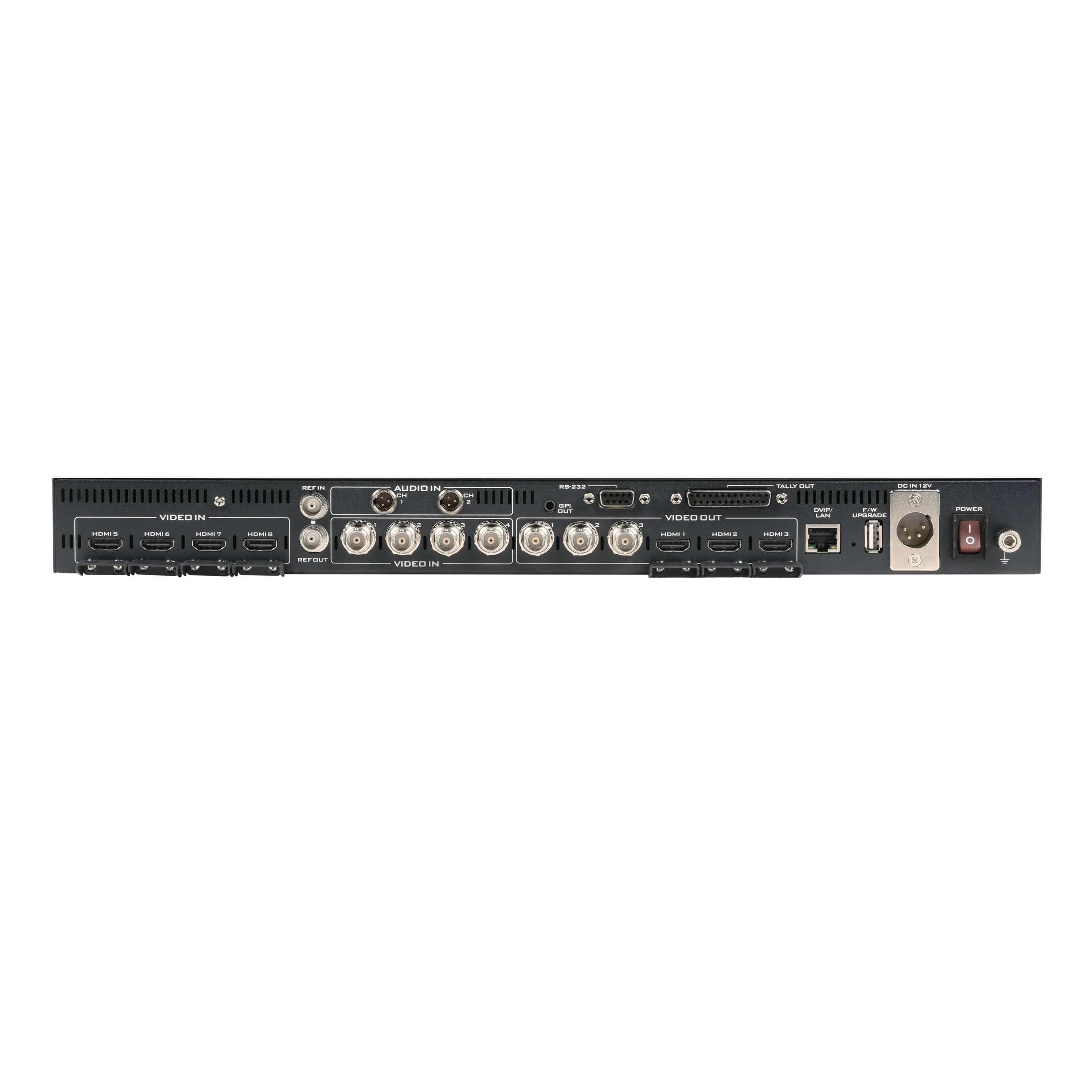 DataVideo SE-2600MU - 1U Rackmount HD 8-Channel Digital Video Switcher, rear