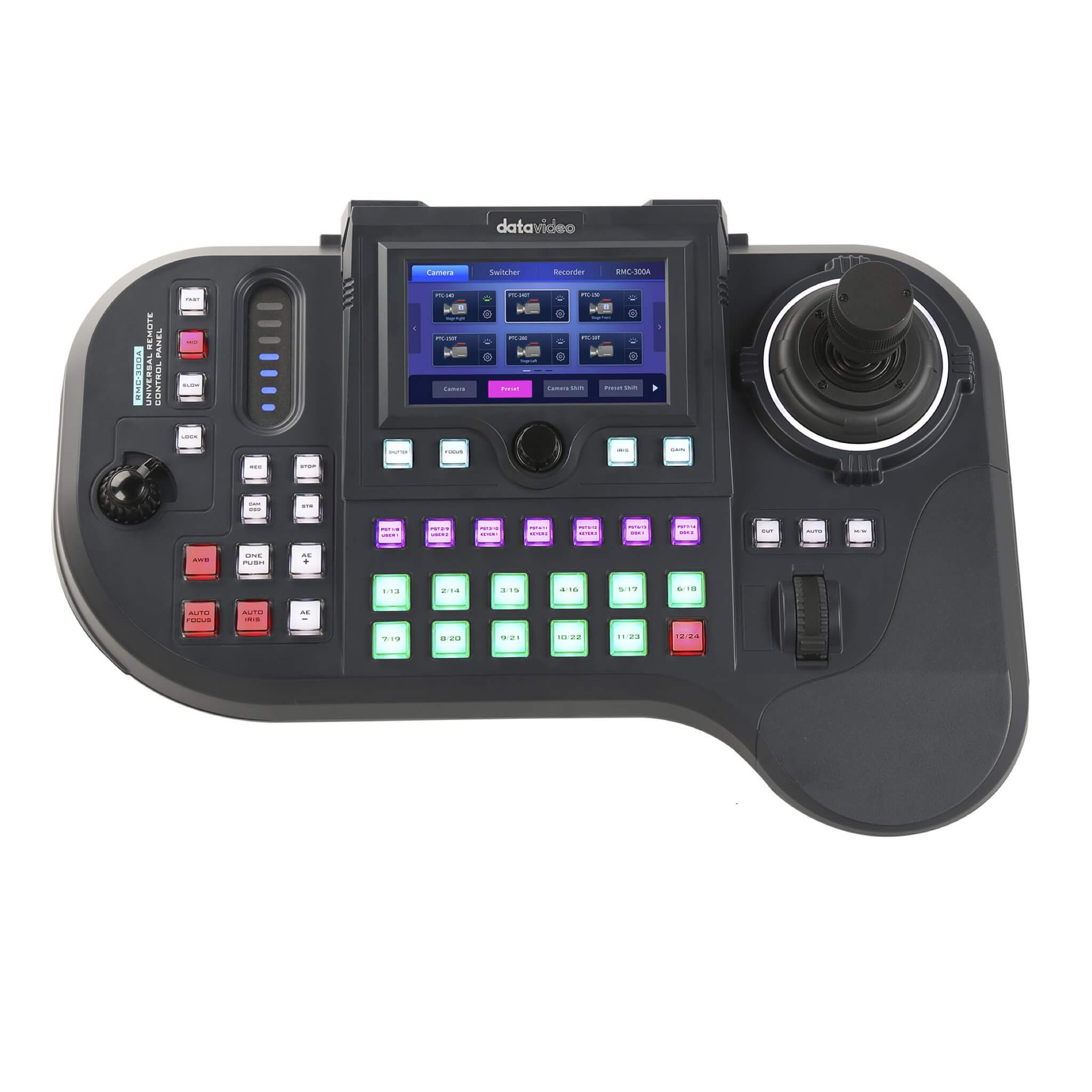DataVideo RMC-300A - Universal IP and Serial PTZ Camera Controller, top