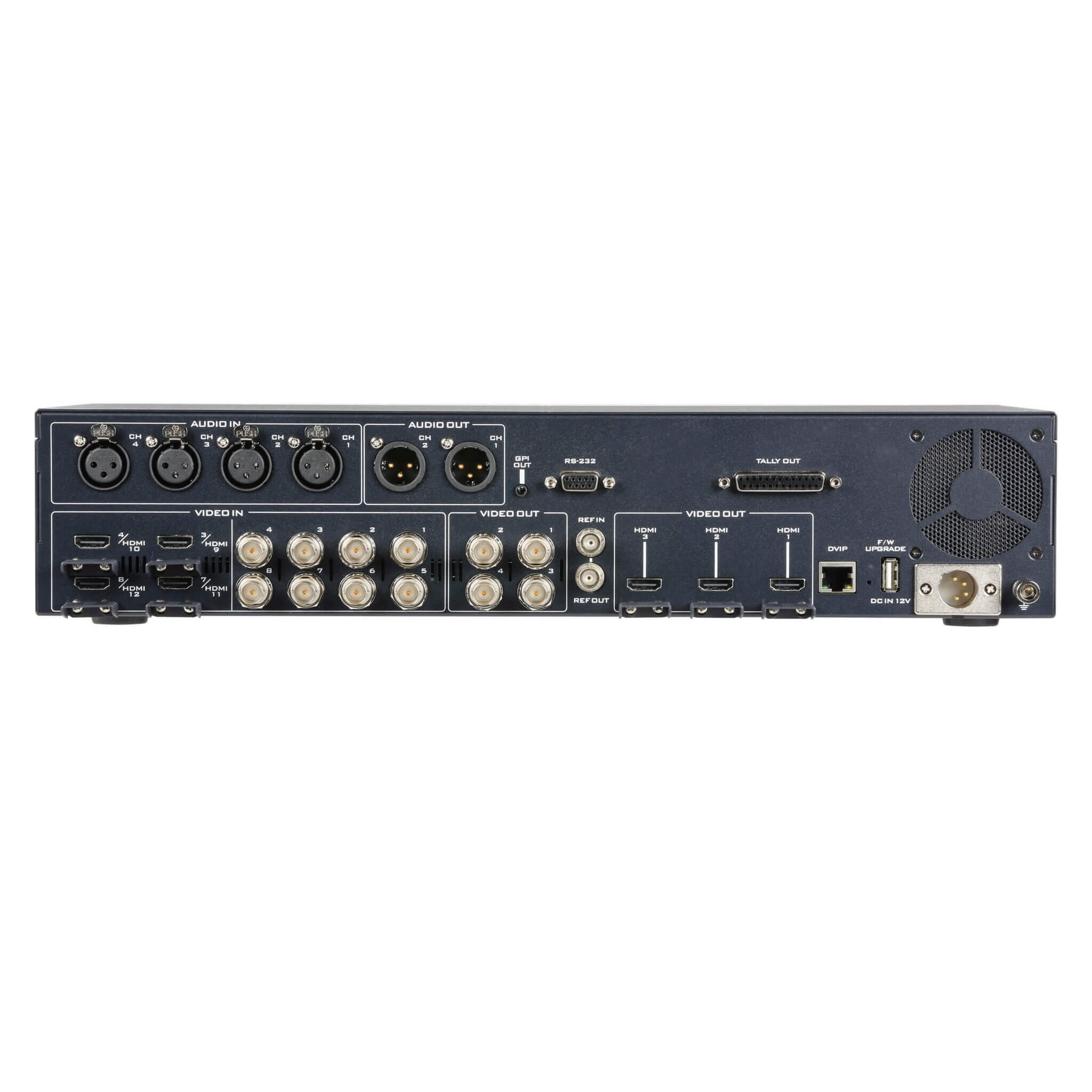 DataVideo SE-4000 - 4K 8-Channel Digital Video Switcher, rear