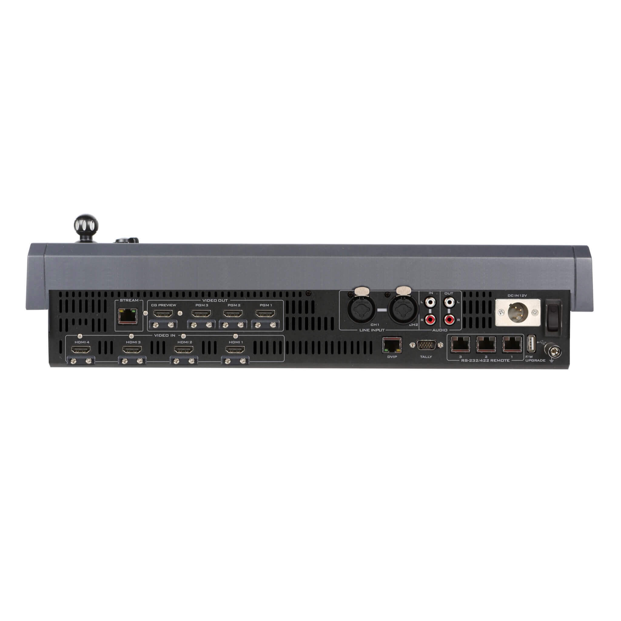 DataVideo Showcast 100 - 4K 4-Channel All-in-One Streaming Studio, rear
