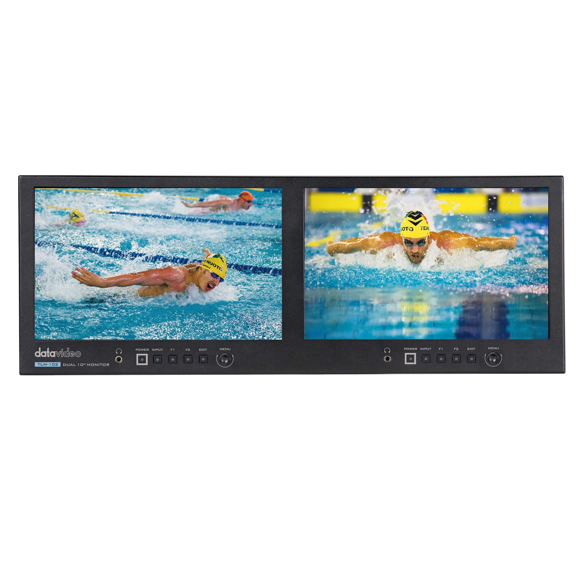 【中古】「未使用品」Datavideo tlm-102、デュアル10インチモニタ DataVideo TLM-102 - Dual 10-inch Full HD 4RU Rack Mount Monitor