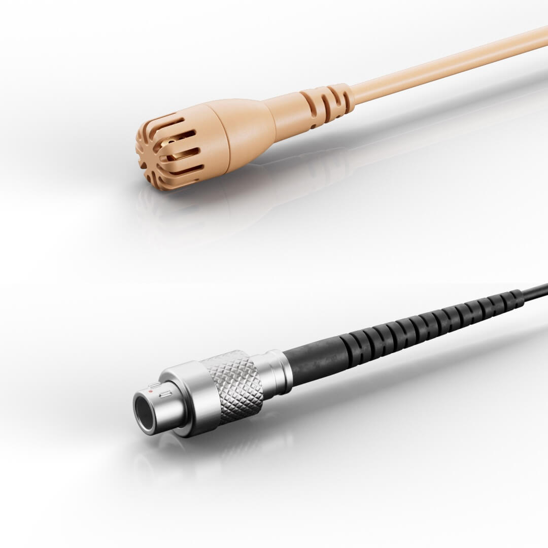 DPA 2061 Omnidirectional Miniature Lavalier Microphone, beige lemo