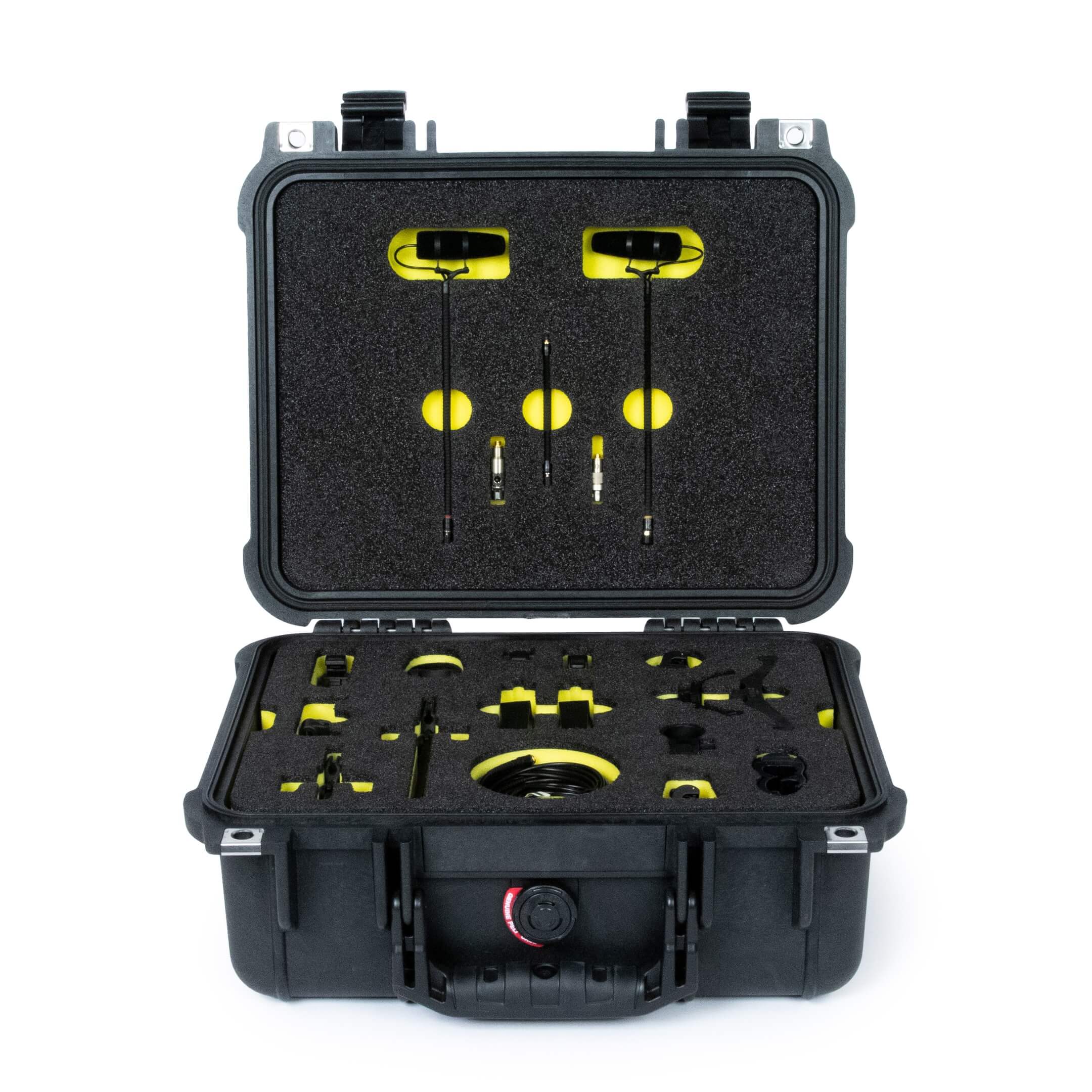DPA DIN4099 Instrument Microphone Kit - case front open