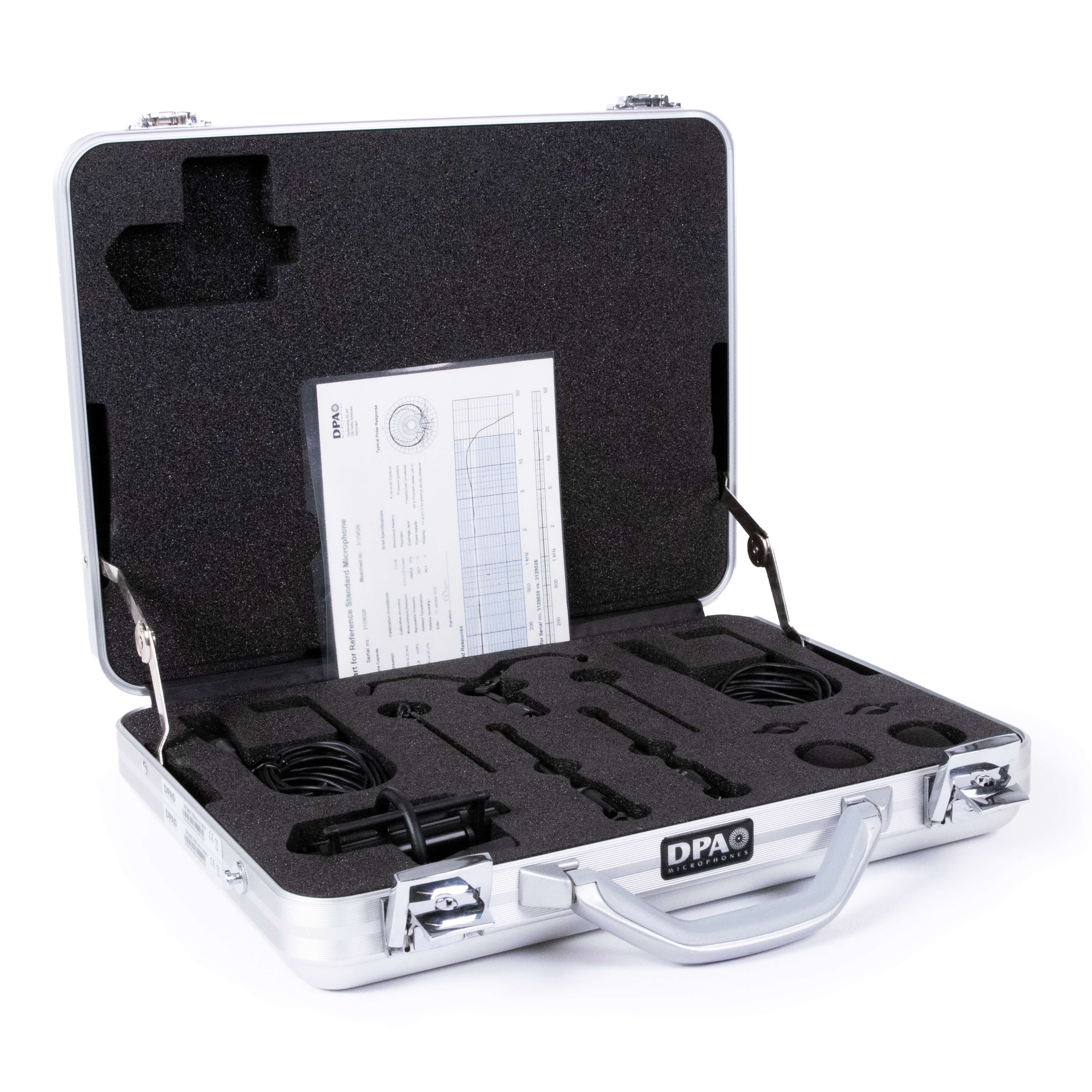 DPA DPK4011 Piano Stereo Kit - Premium Matched Pair of Pencil Mics, case tilted opened