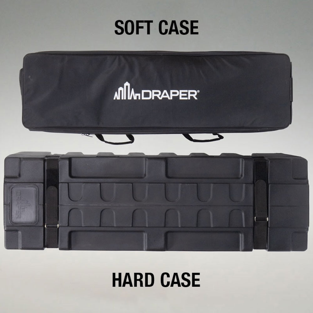 Draper Ultimate Folding Screen Lite, soft case or hard case