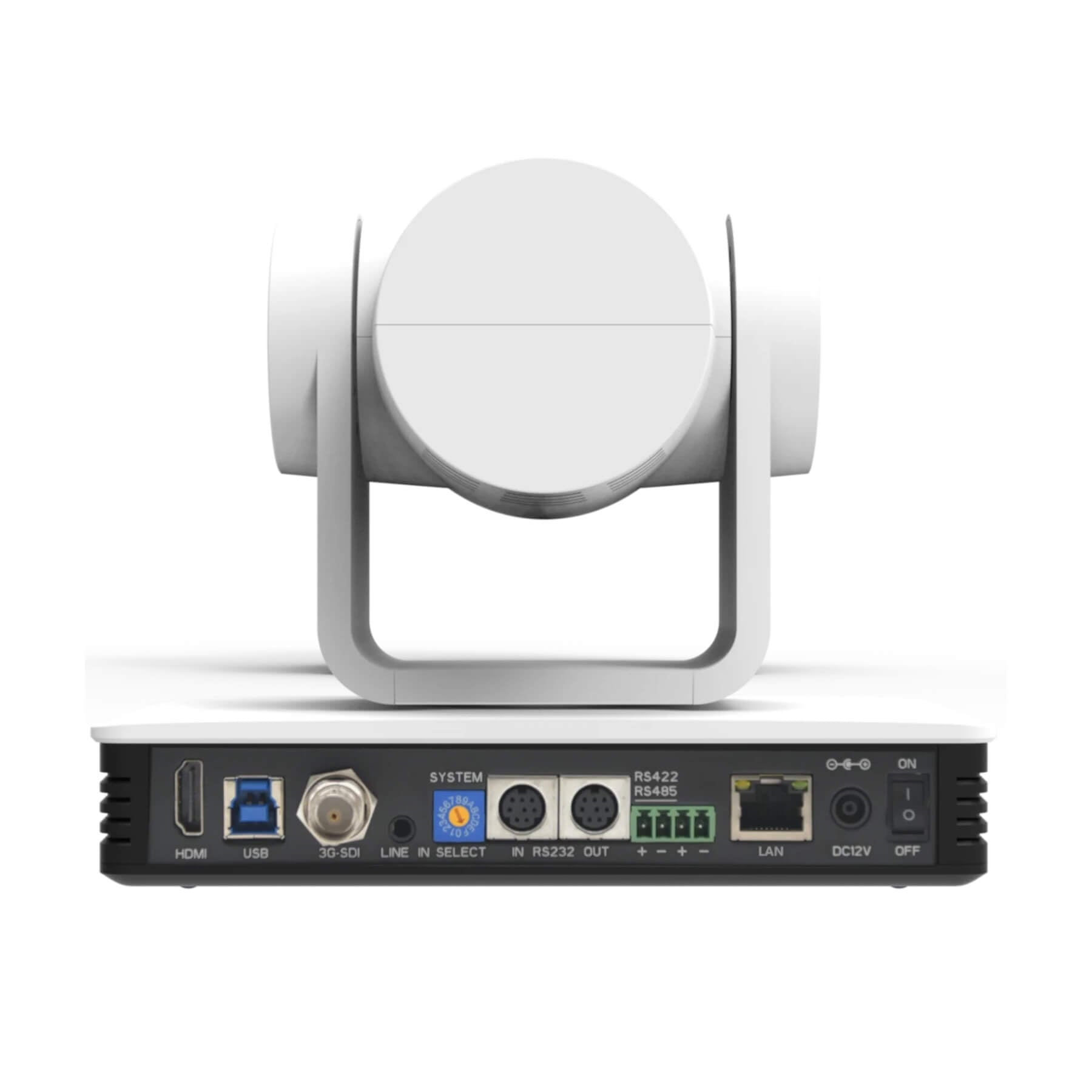 DVDO C4-1-W - HD PTZ Camera with HDMI/IP/3G-SDI/USB and AI Auto Tracking, rear