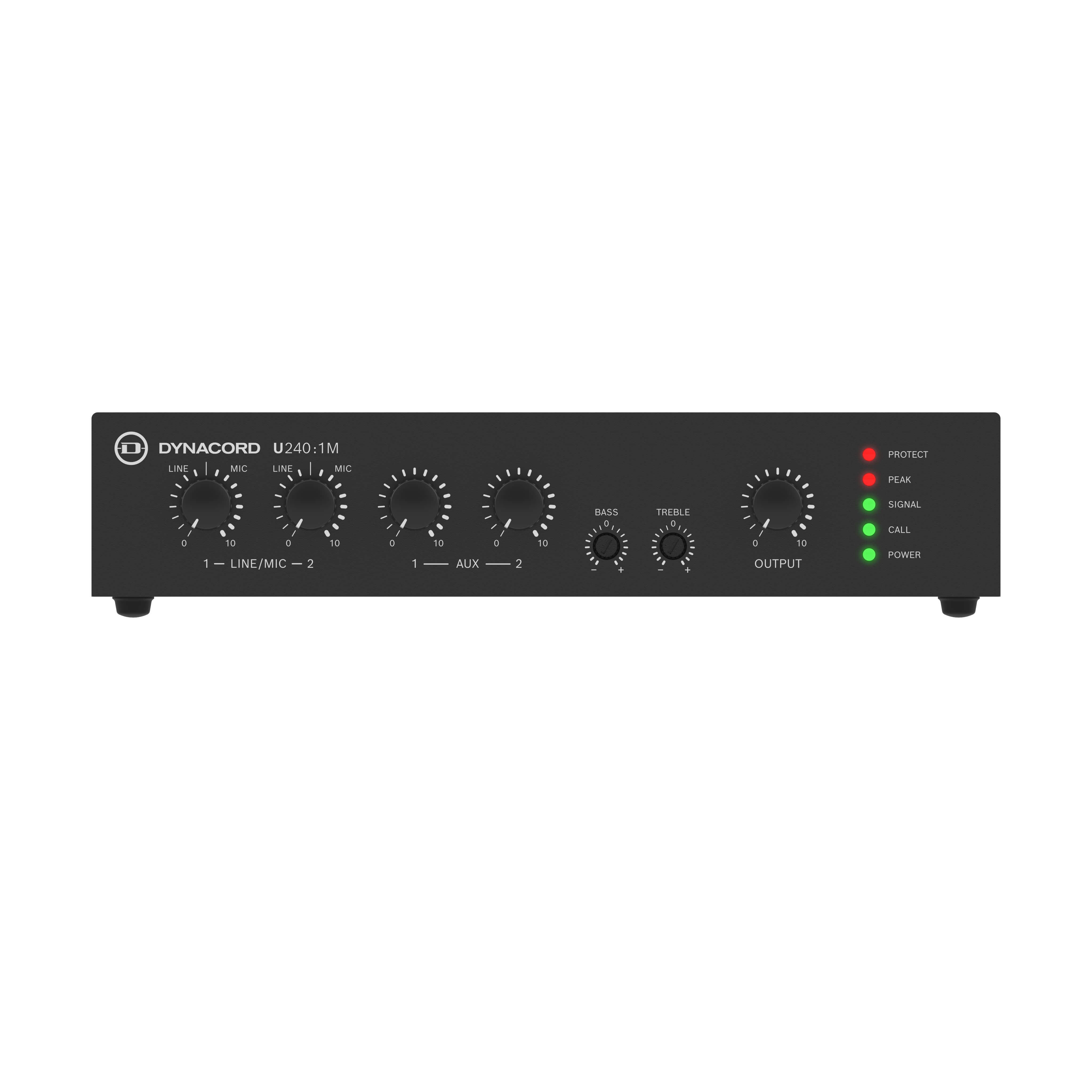 Dynacord U240:1M - 240W 1-Channel Mixer Amplifier, front