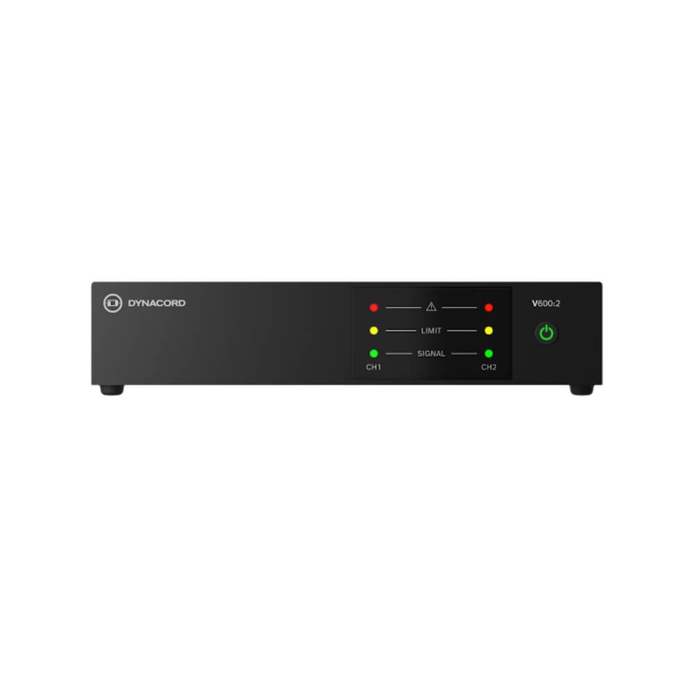Dynacord V600:2 - 2-channel, 600W Commercial Power Amplifier, front