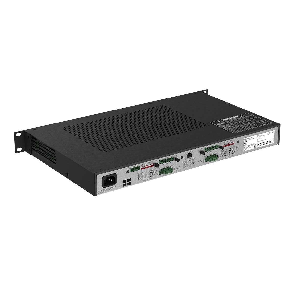 Dynacord V600:4 - 4-channel 600W Power Amplifier, rear right top