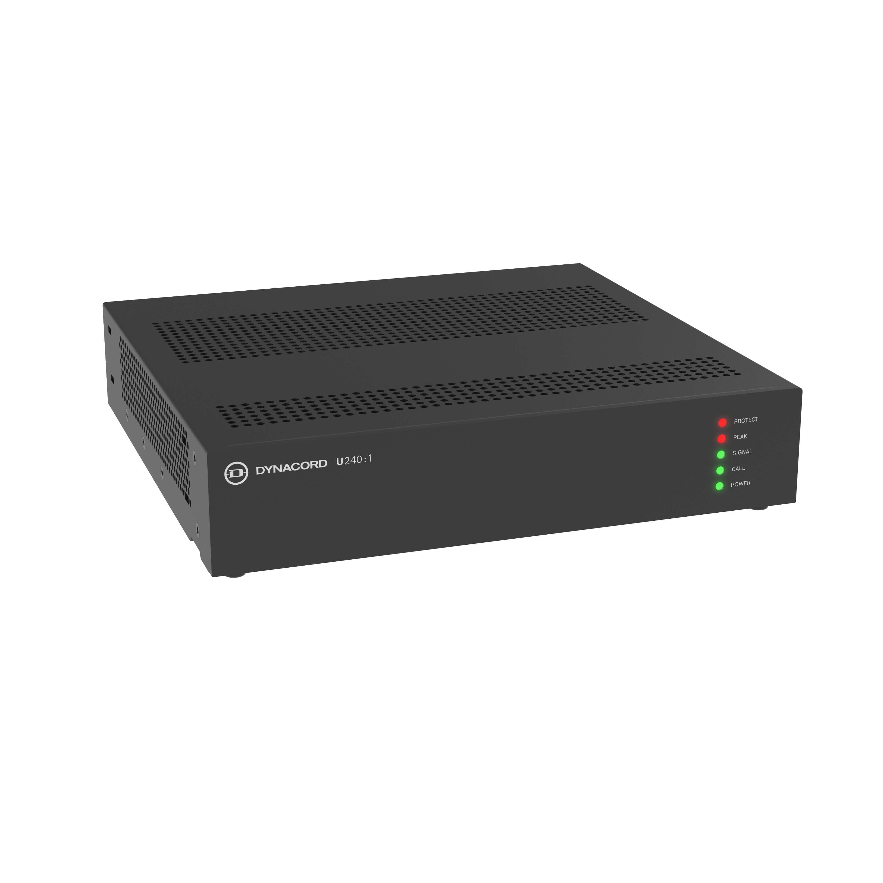 Dynacord U240:1 - 240W 1-Channel Power Amplifier, front left top