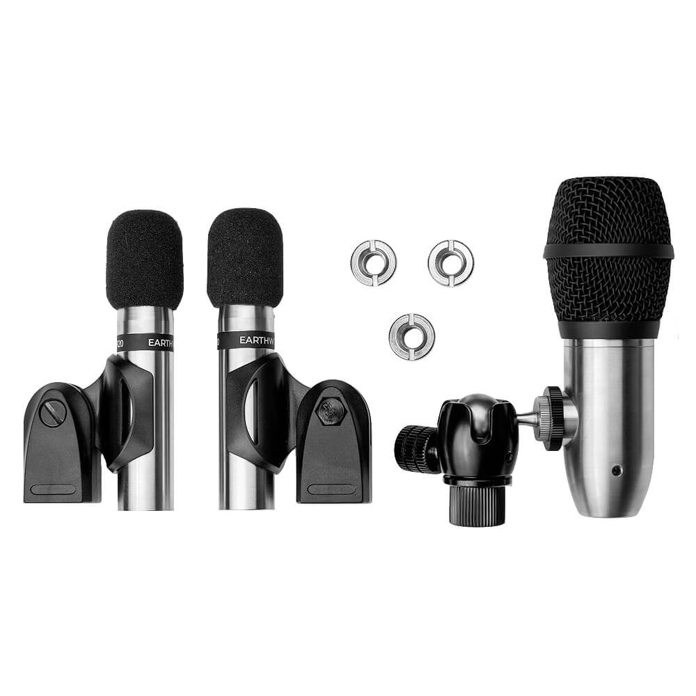 Earthworks DK3 Drumeo Edition - 3-Piece Drum Microphone Kit, mics