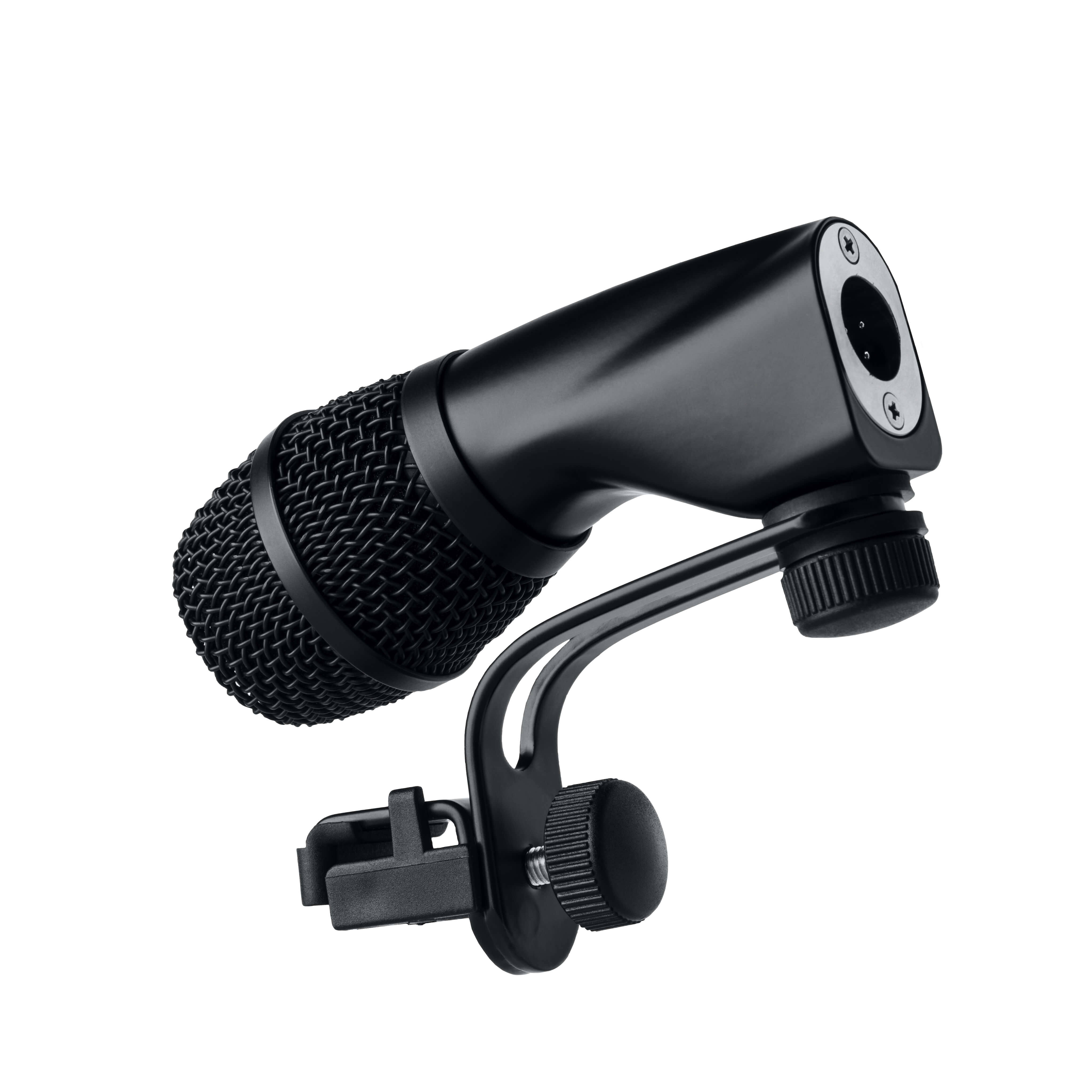 Earthworks DM17 - Tom and Snare
Drum Microphone, rear view with RM3 Rim Mount
