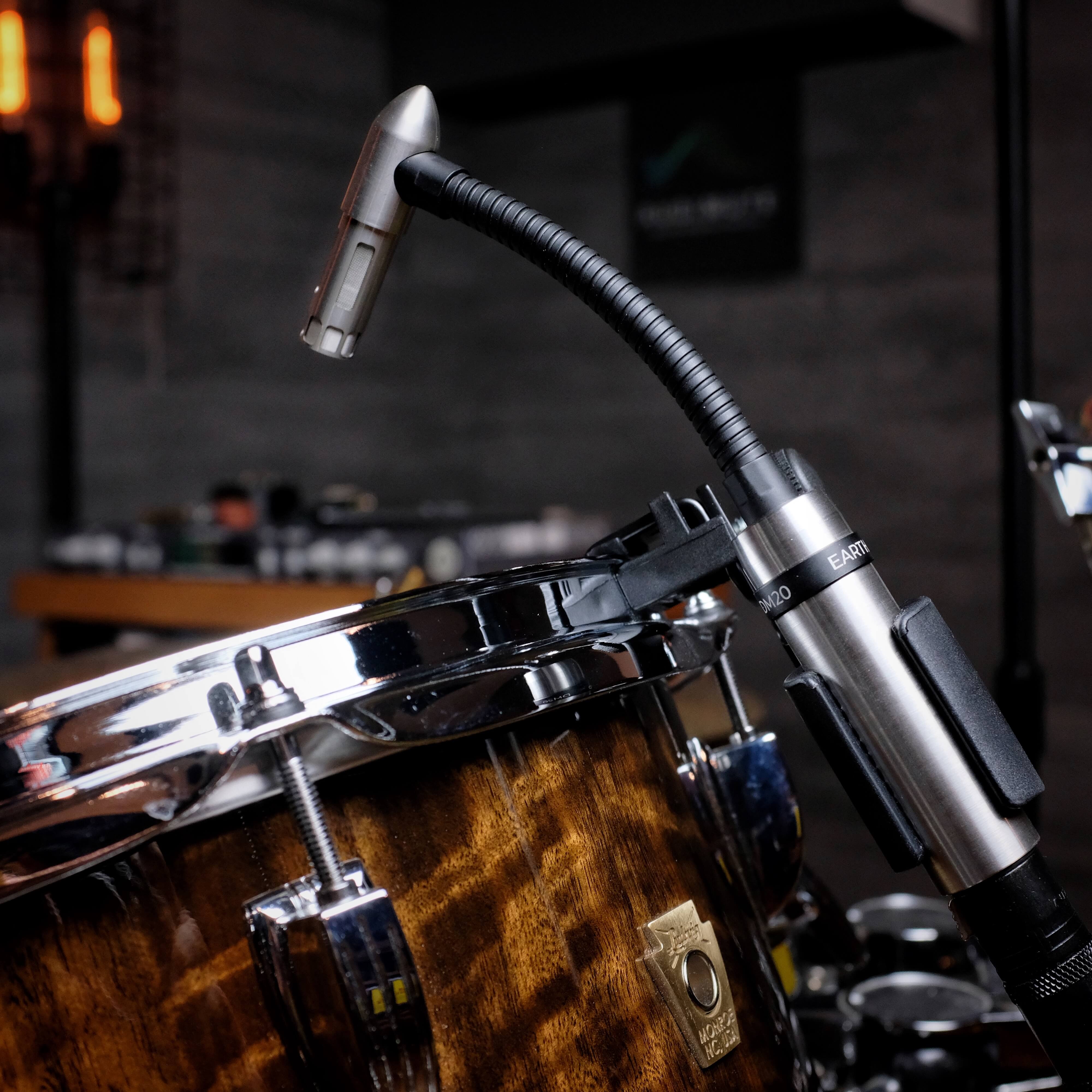 Earthworks DM20 Gen 2 - Cardioid Gooseneck Tom & Snare Drum Microphone, rim mount