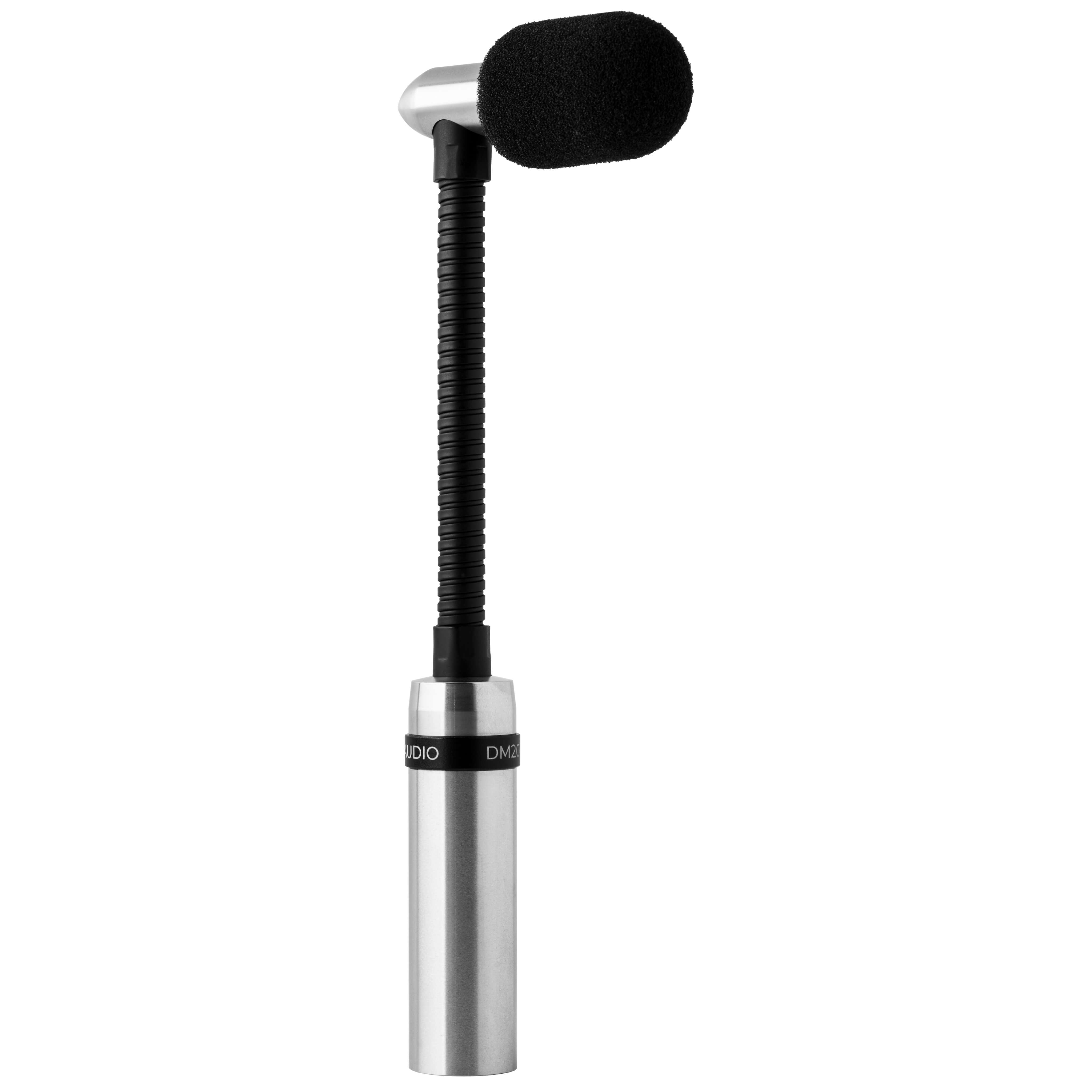 Earthworks DM20 Gen 2 - Cardioid Gooseneck Tom & Snare Drum Microphone, with windscreen