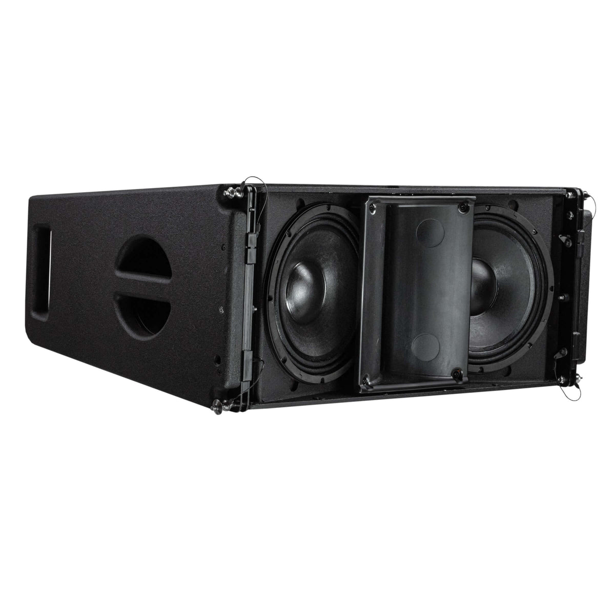 EAW NTX210L - Newport Series, 2-Way Active 10-inch Line Array Loudspeaker, angled with no grille