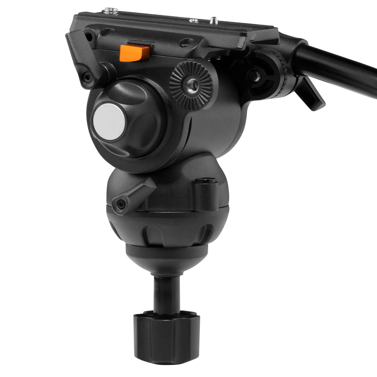 E-Image EG03A2 - Aluminum Tripod with 75mm Fluid Drag Video Head, GH03 head right