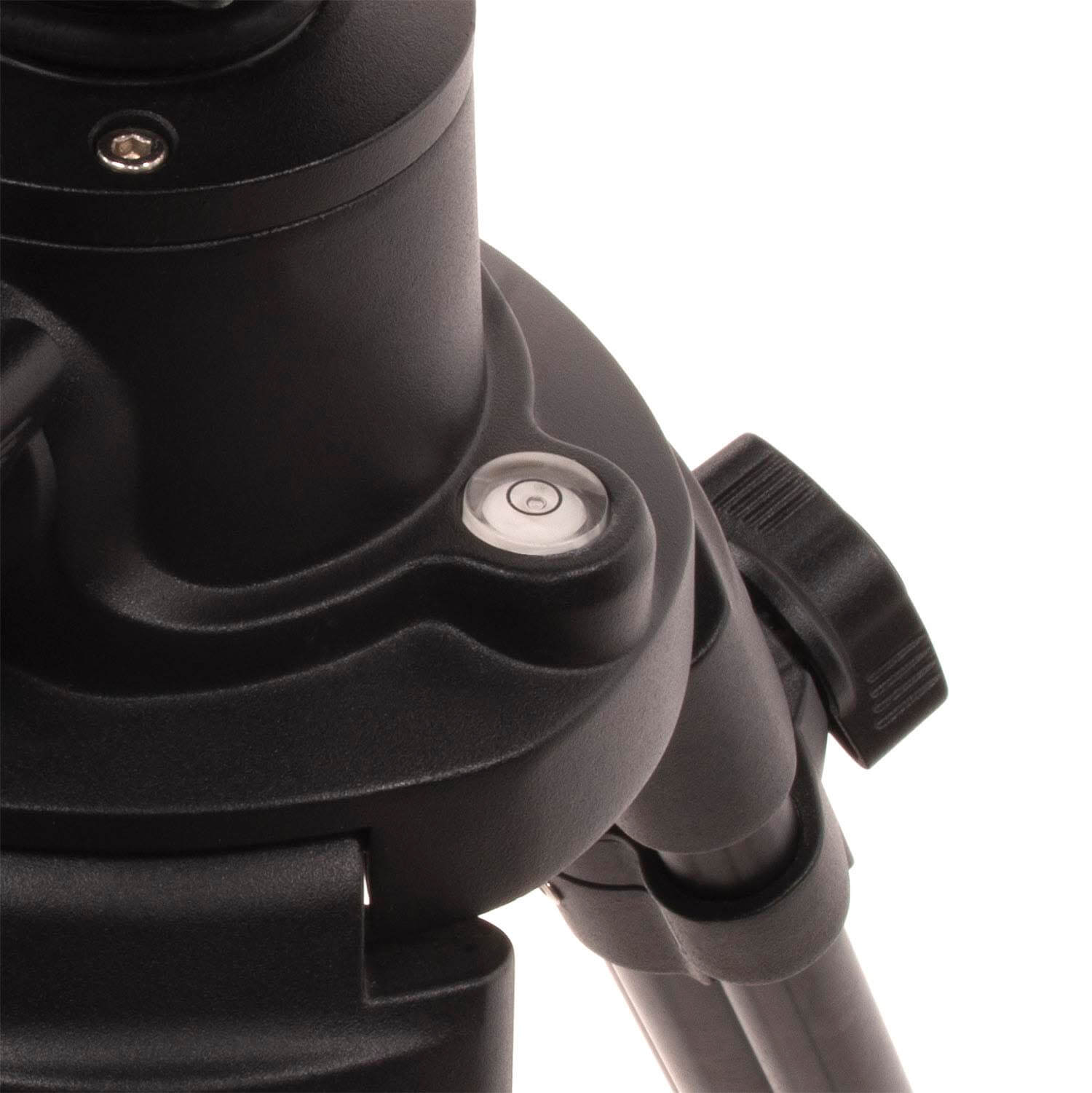 E-Image GA230-PTZ - Aluminum Tripod with Rising Center Column for PTZ Cameras, bubble level