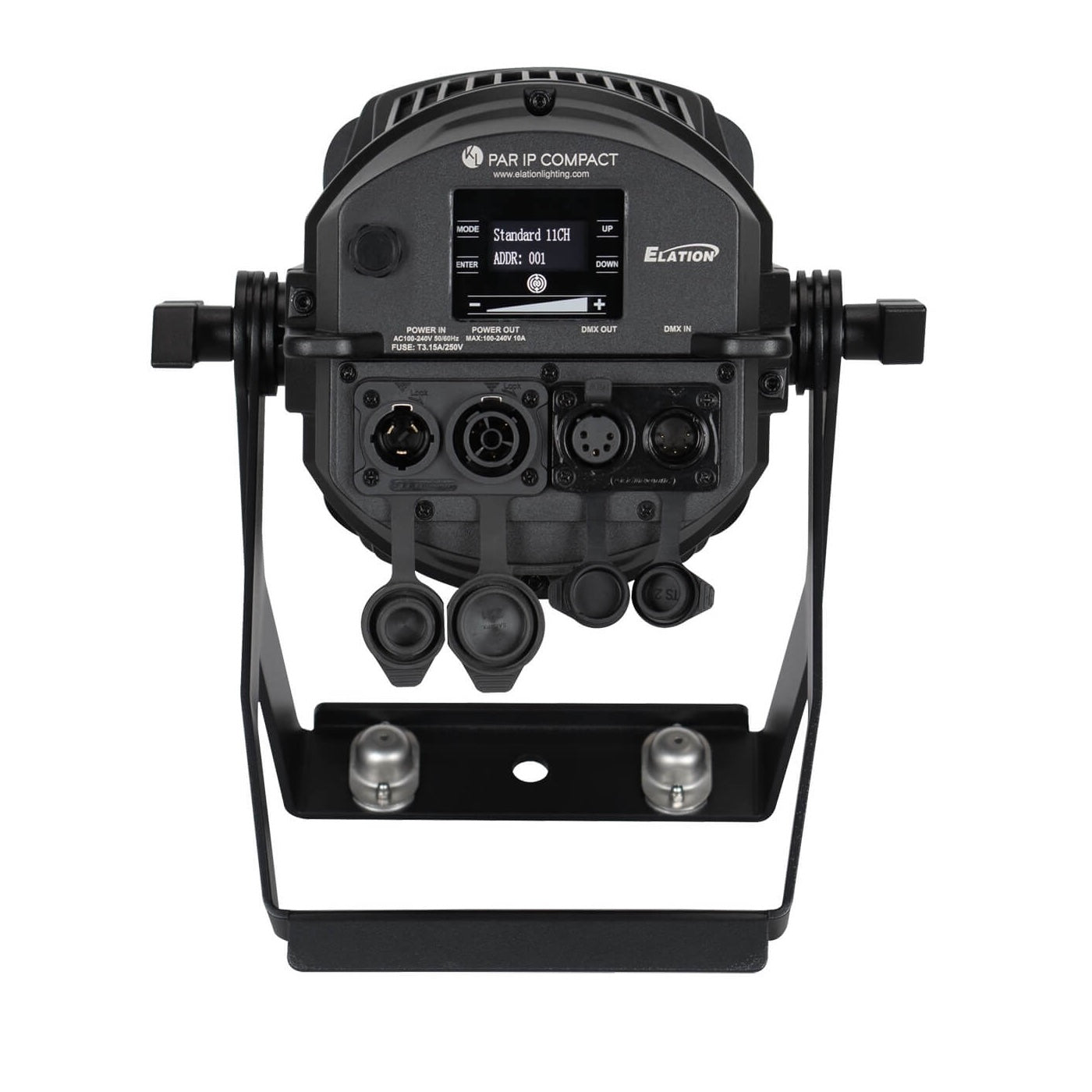 Elation KL PAR IP Compact - 150W RGBMA LED Wash Fixture, rear DMX