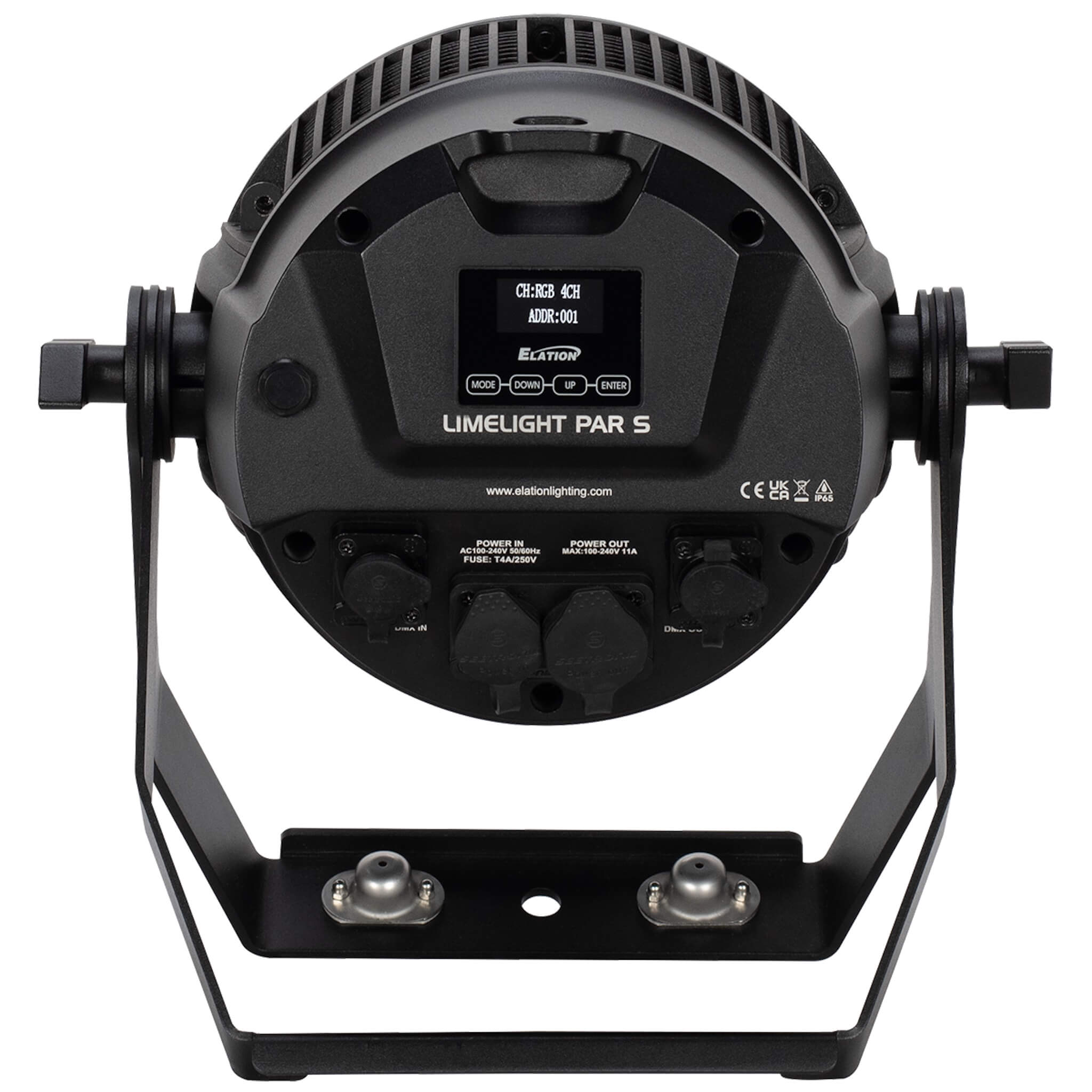 Elation LIMELIGHT PAR S - 7x 60W RGBL LED PAR with Zoom, rear