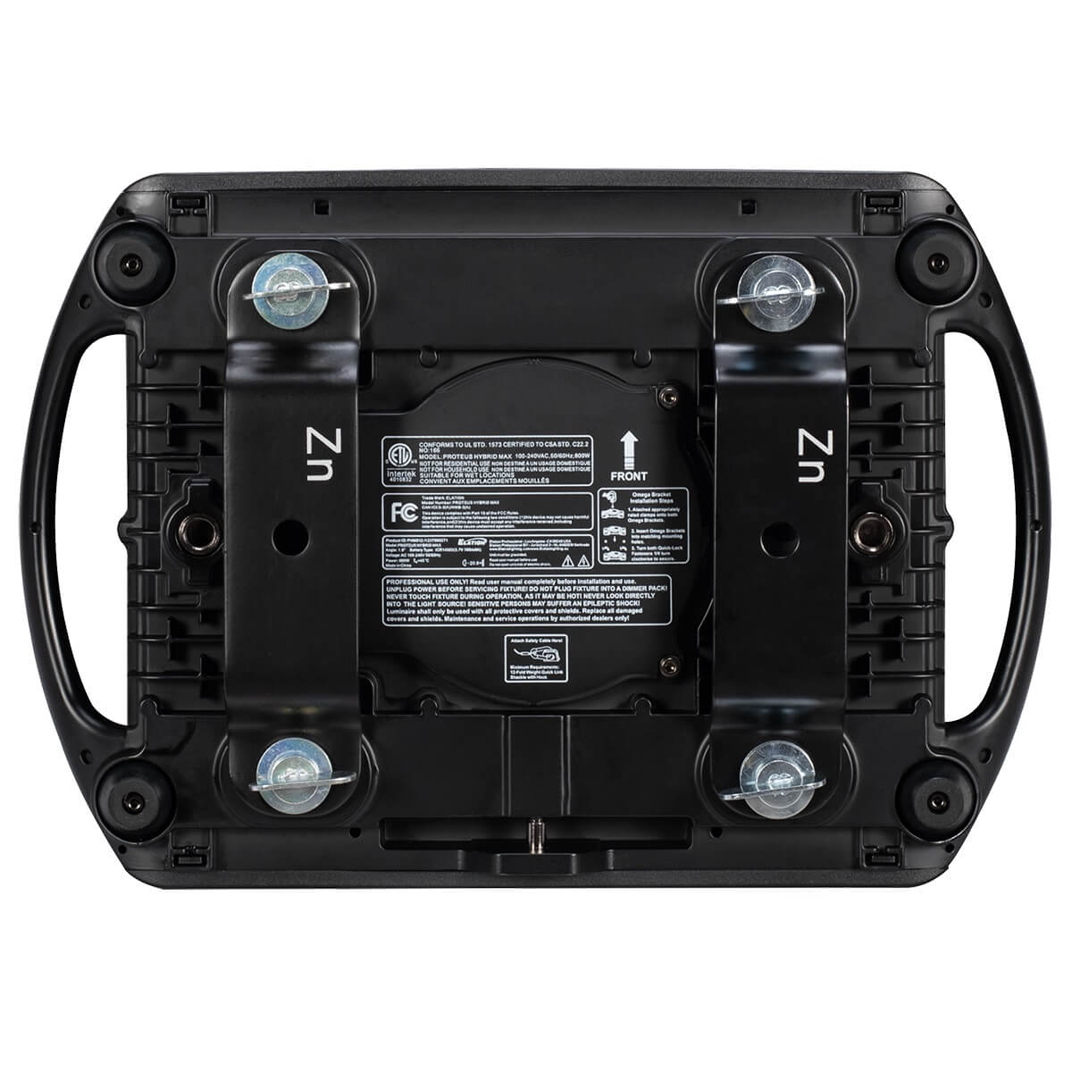 Elation Proteus Hybrid Max - 550W IP66 Spot-Beam-Wash Hybrid Fixture, bottom clamps
