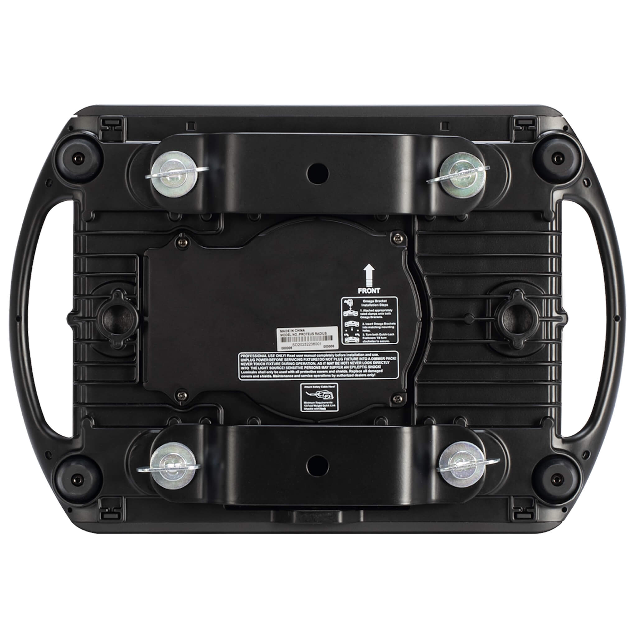 Elation Proteus Radius - 100W Solid State Beam FX Fixture, bottom bracket 1