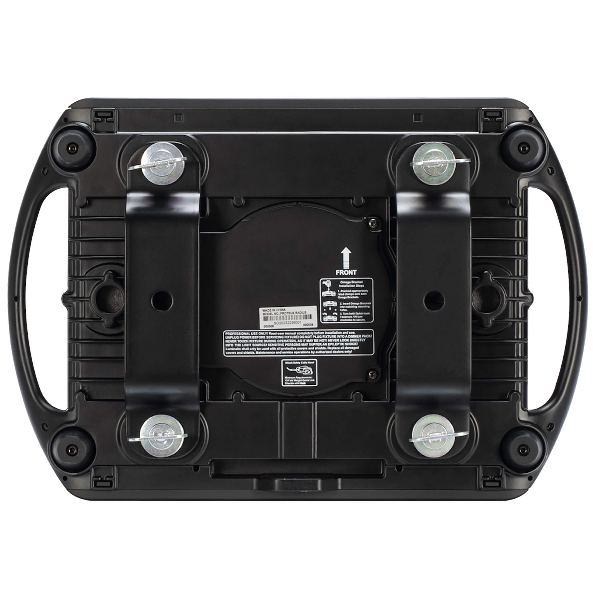 Elation Proteus Radius - 100W Solid State Beam FX Fixture, bottom bracket 2