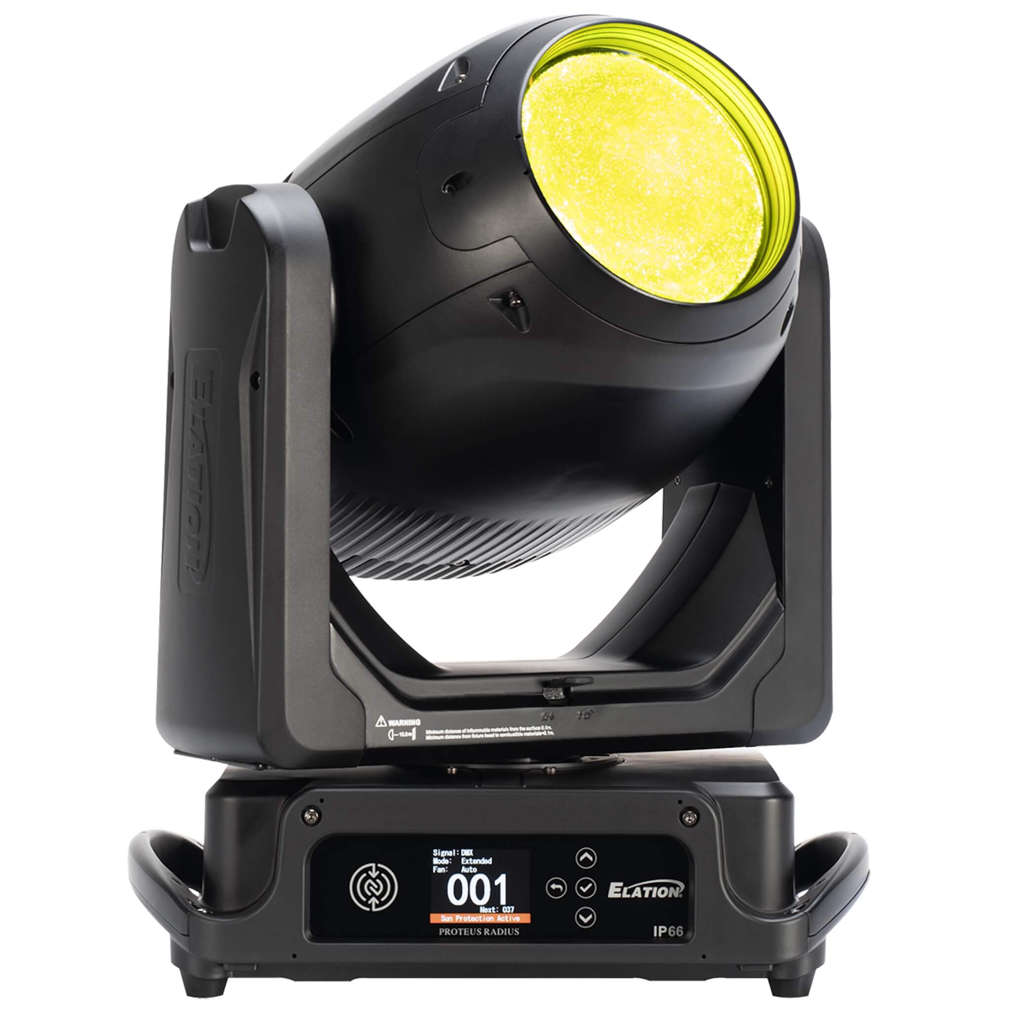 Elation Proteus Radius - 100W Solid State Beam FX Fixture, right yellow