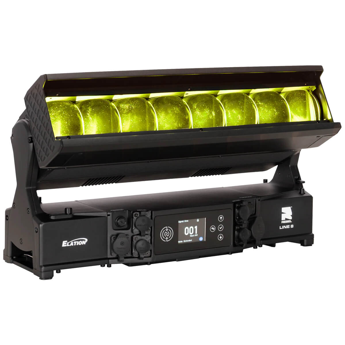 Elation Rebel Line 8 - 8x60W RGBL LED Tilt FX Fixture, lime