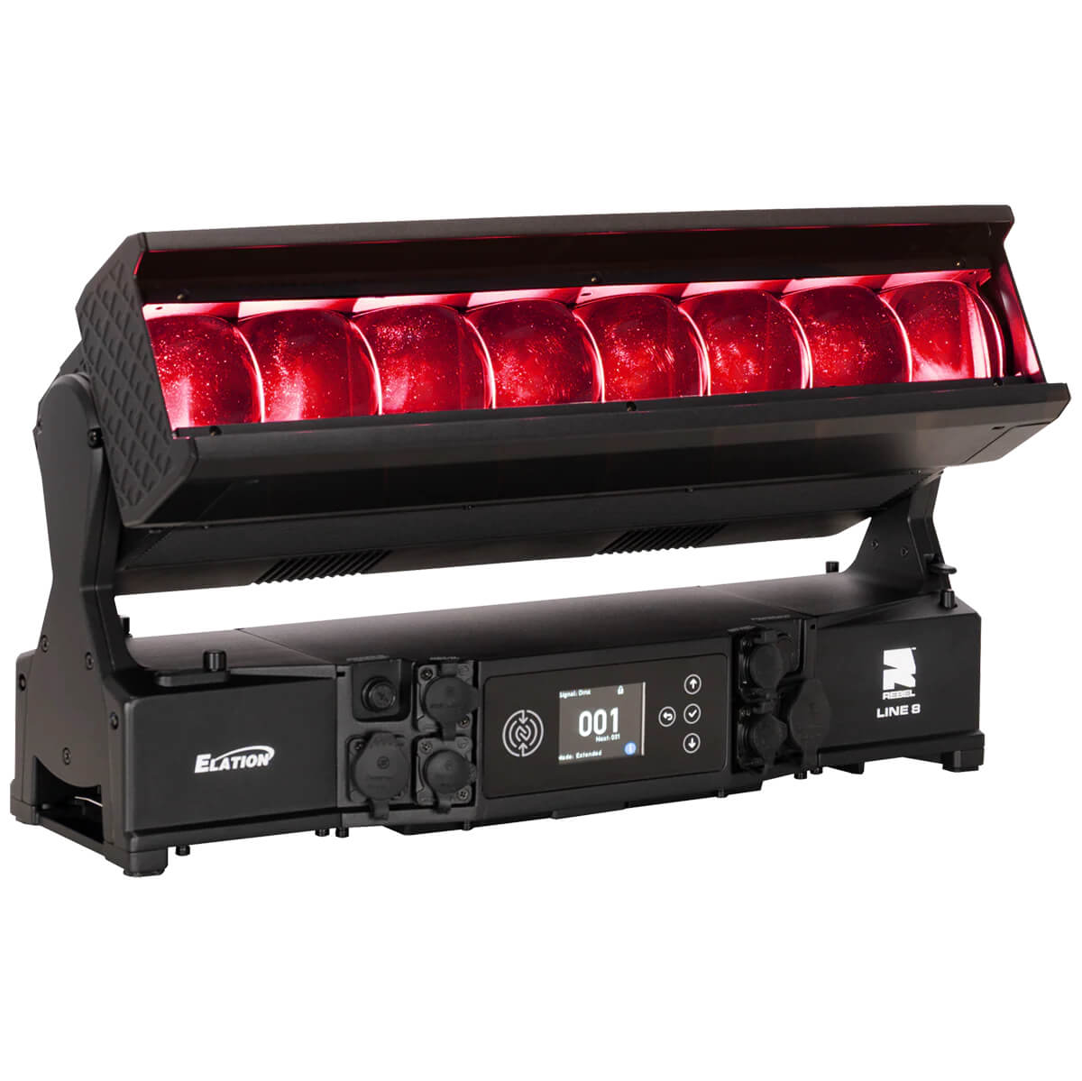 Elation Rebel Line 8 - 8x60W RGBL LED Tilt FX Fixture, red