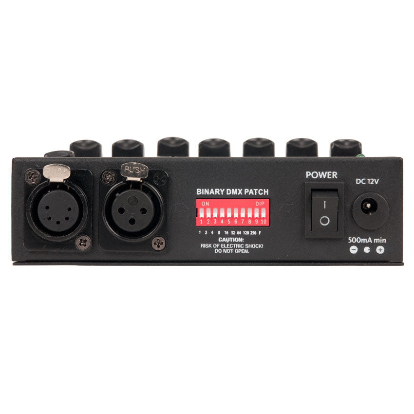 Elation SDC12 - 12-Channel Basic DMX Controller, connections