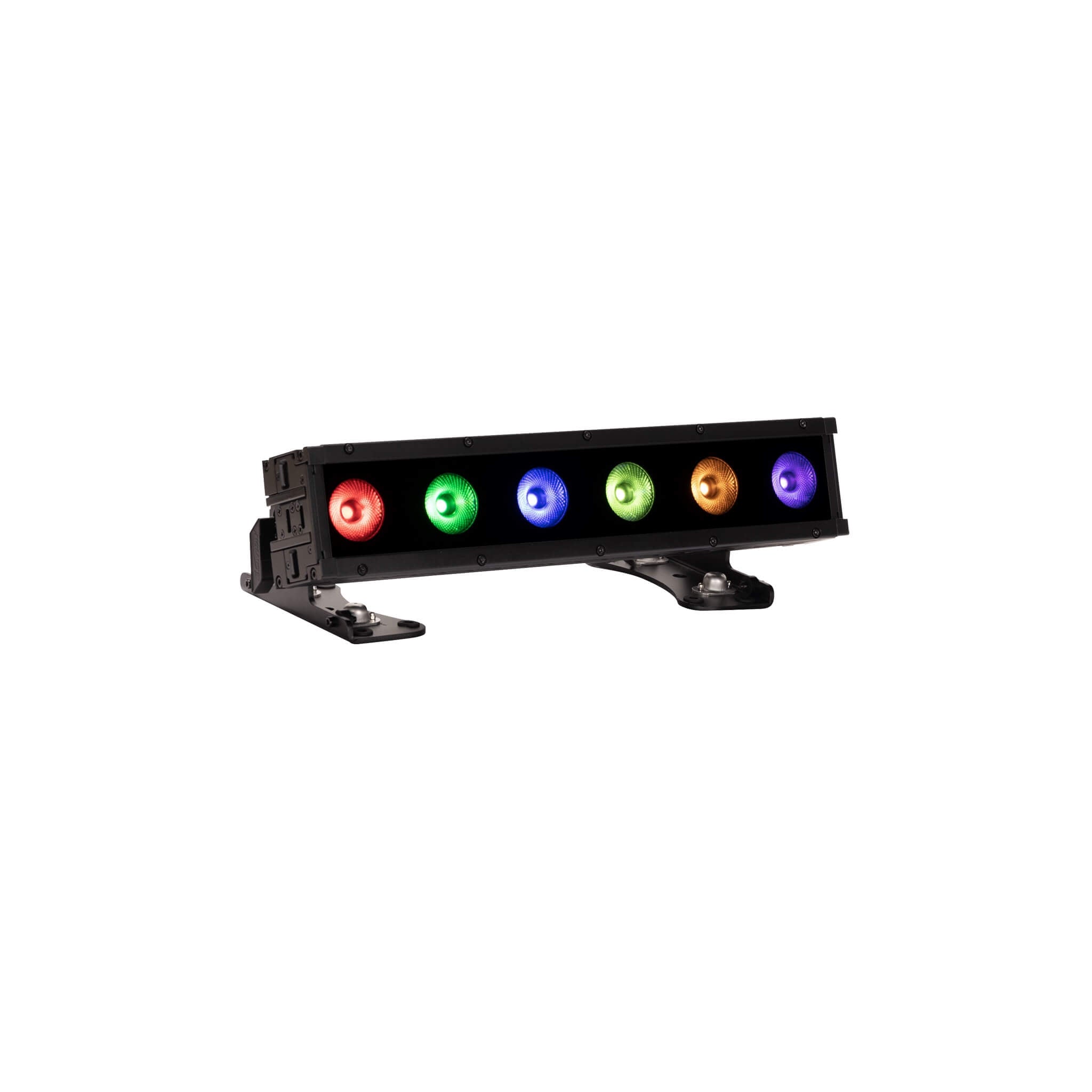Elation SIX+ BAR S - 6x20W RGBLA+UV LED Batten Fixture, angle RGBALUV