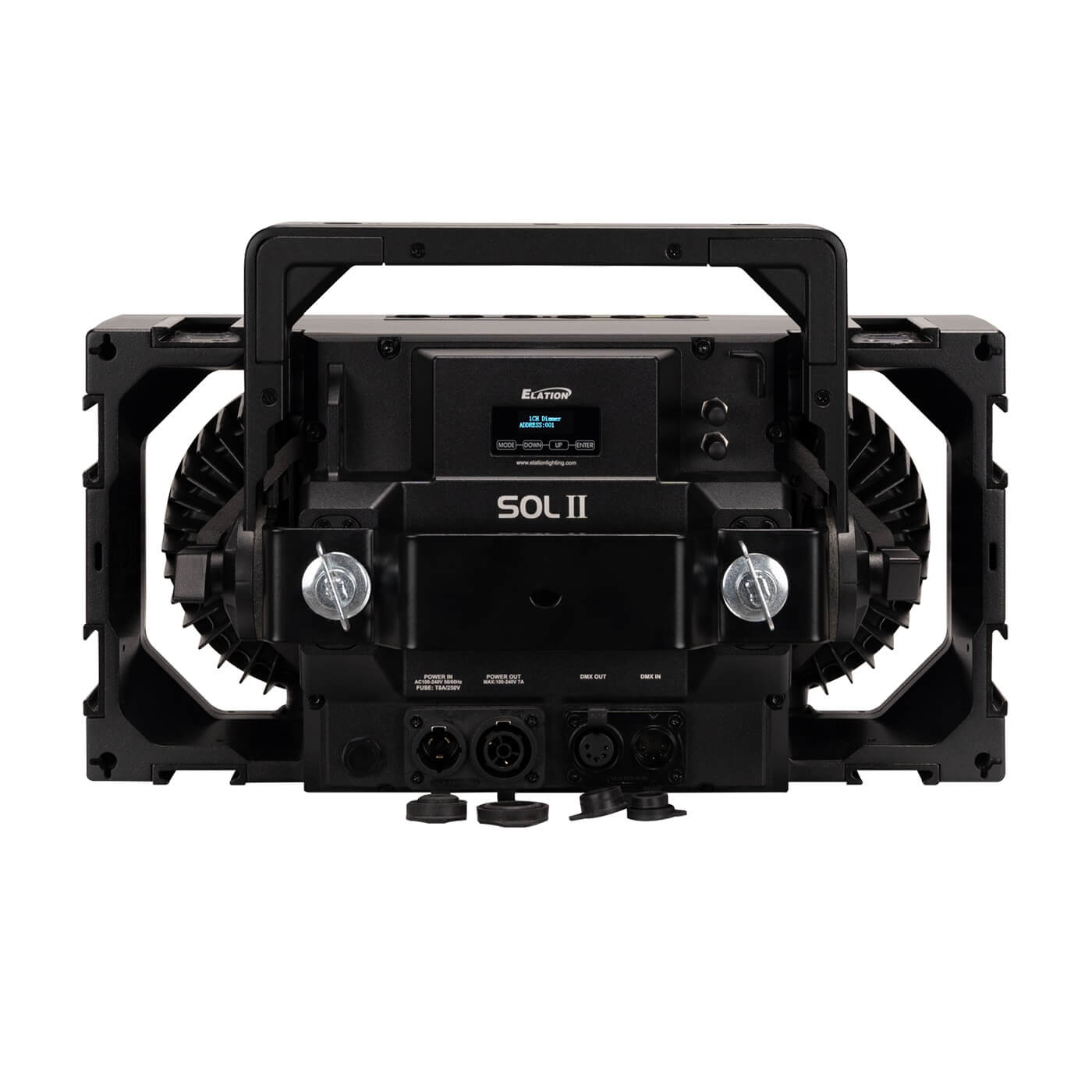 Elation SŌL II Blinder - 2x 350W RGBLAW LED Modular Blinder, rear DMX