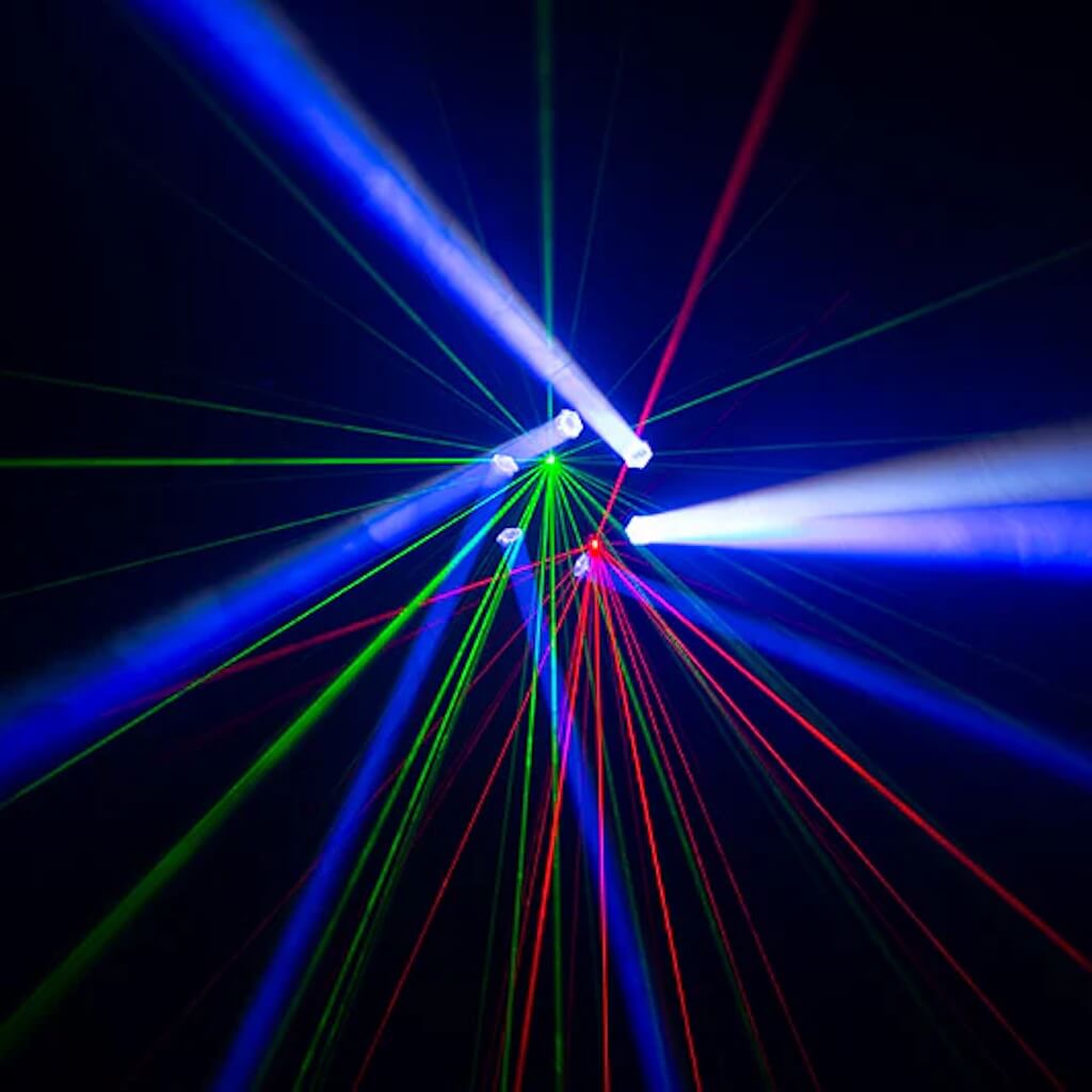 Eliminator Lighting CenterDroid - RGBW LED + Laser Effects Fixture, light show