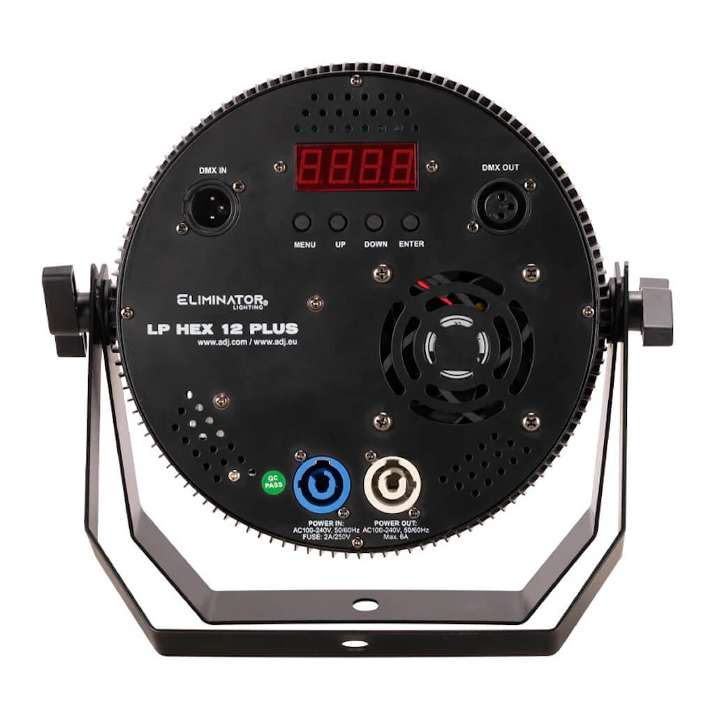 Eliminator Lighting LP Hex 12 Plus - RGBWA+UV LED Par Wash Fixture, rear