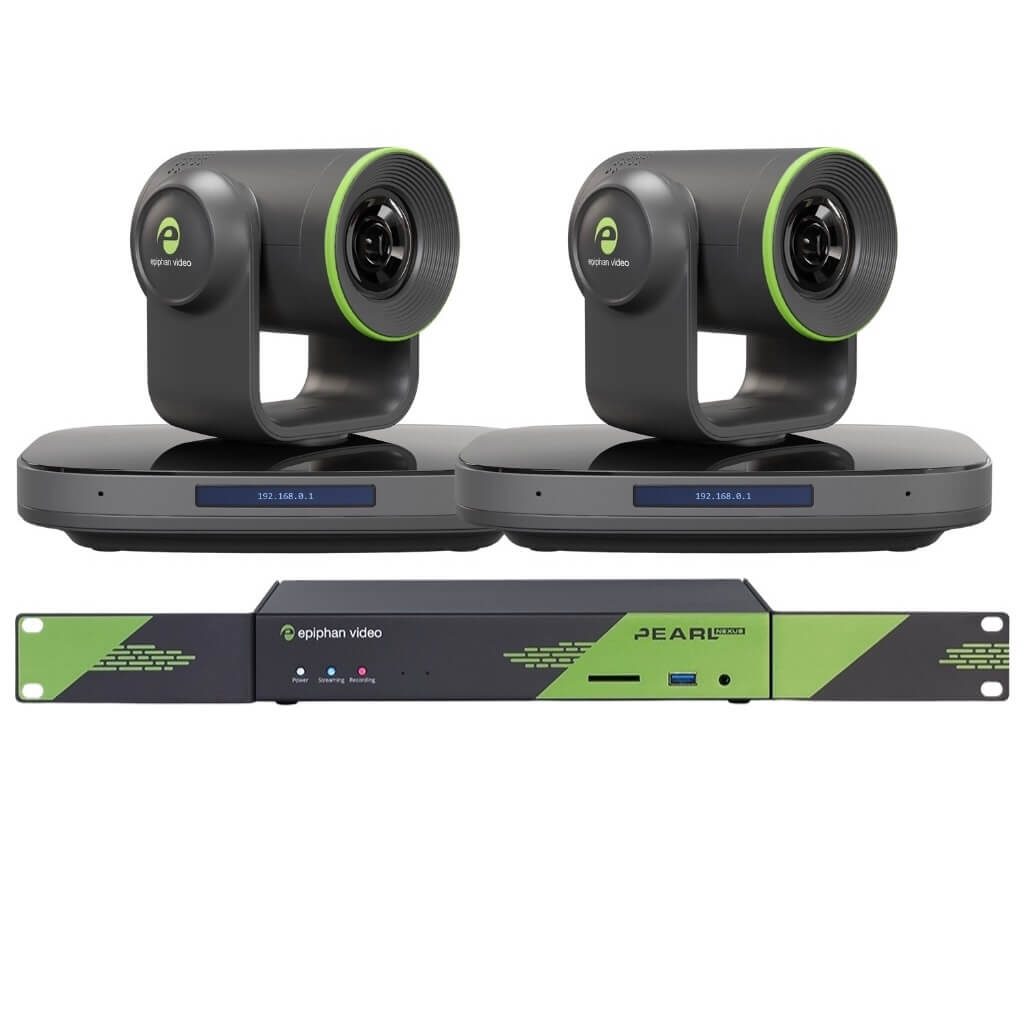 Epiphan ESP1905 Lecture Capture Bundle with a Pearl Nexus hardware encoder and two EC20 PTZ cameras