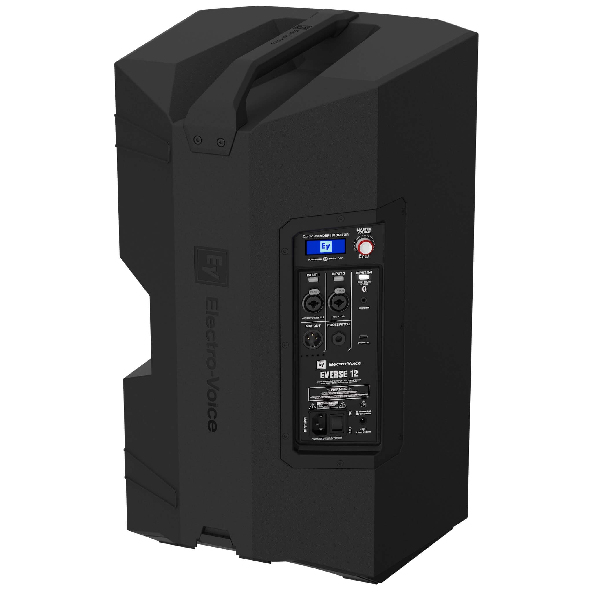 Electro-Voice EVERSE 12 - Weatherized Battery-Powered Loudspeaker, rear angle